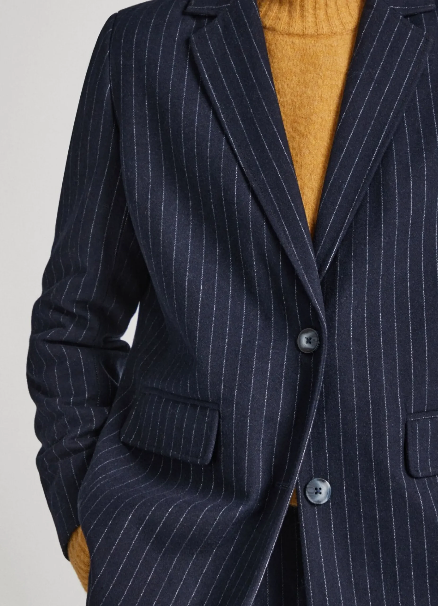 Mulher Pepe Jeans Casaco E Jaquetas>Blazer Comprido As Riscas