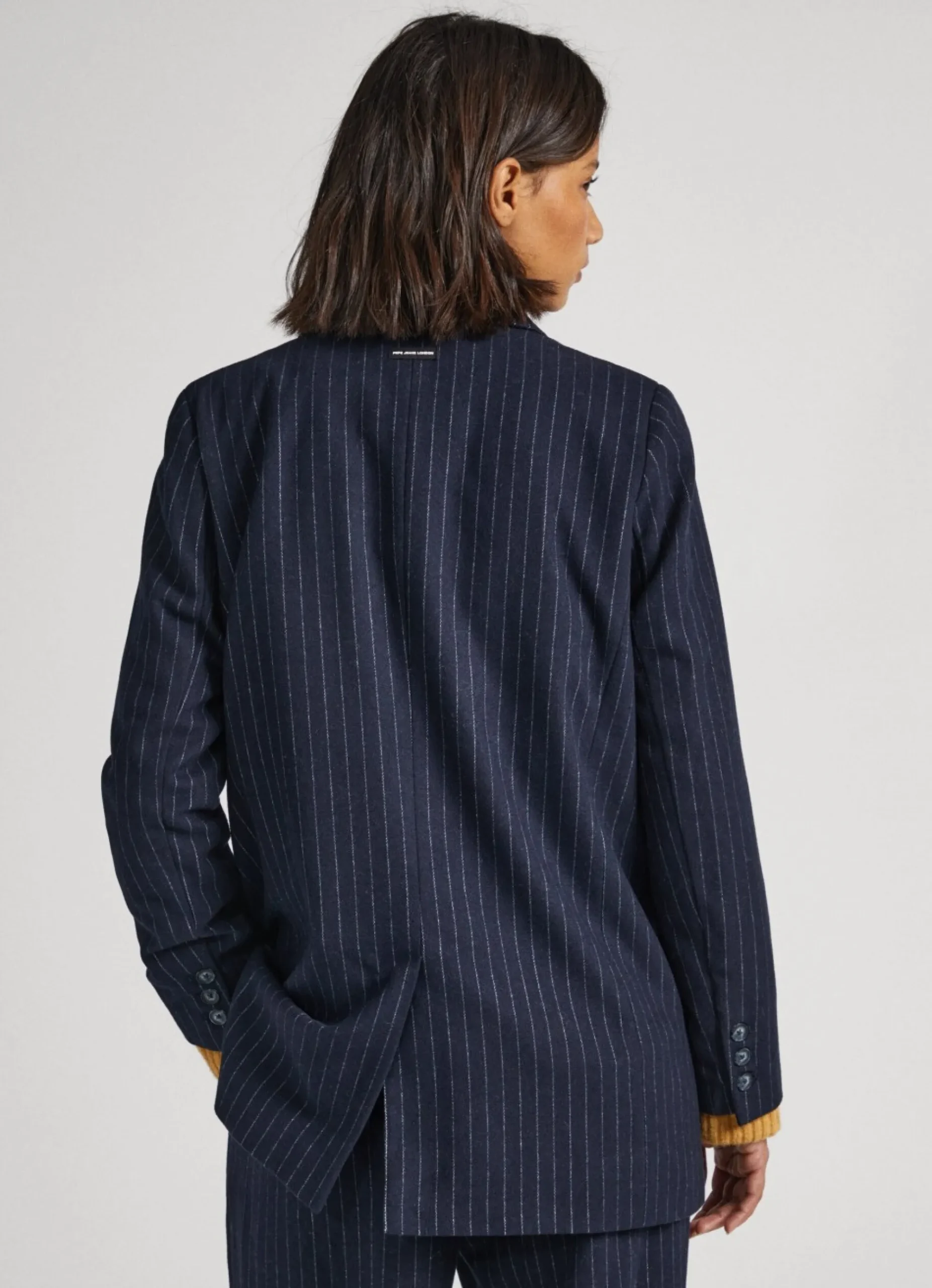 Mulher Pepe Jeans Casaco E Jaquetas>Blazer Comprido As Riscas