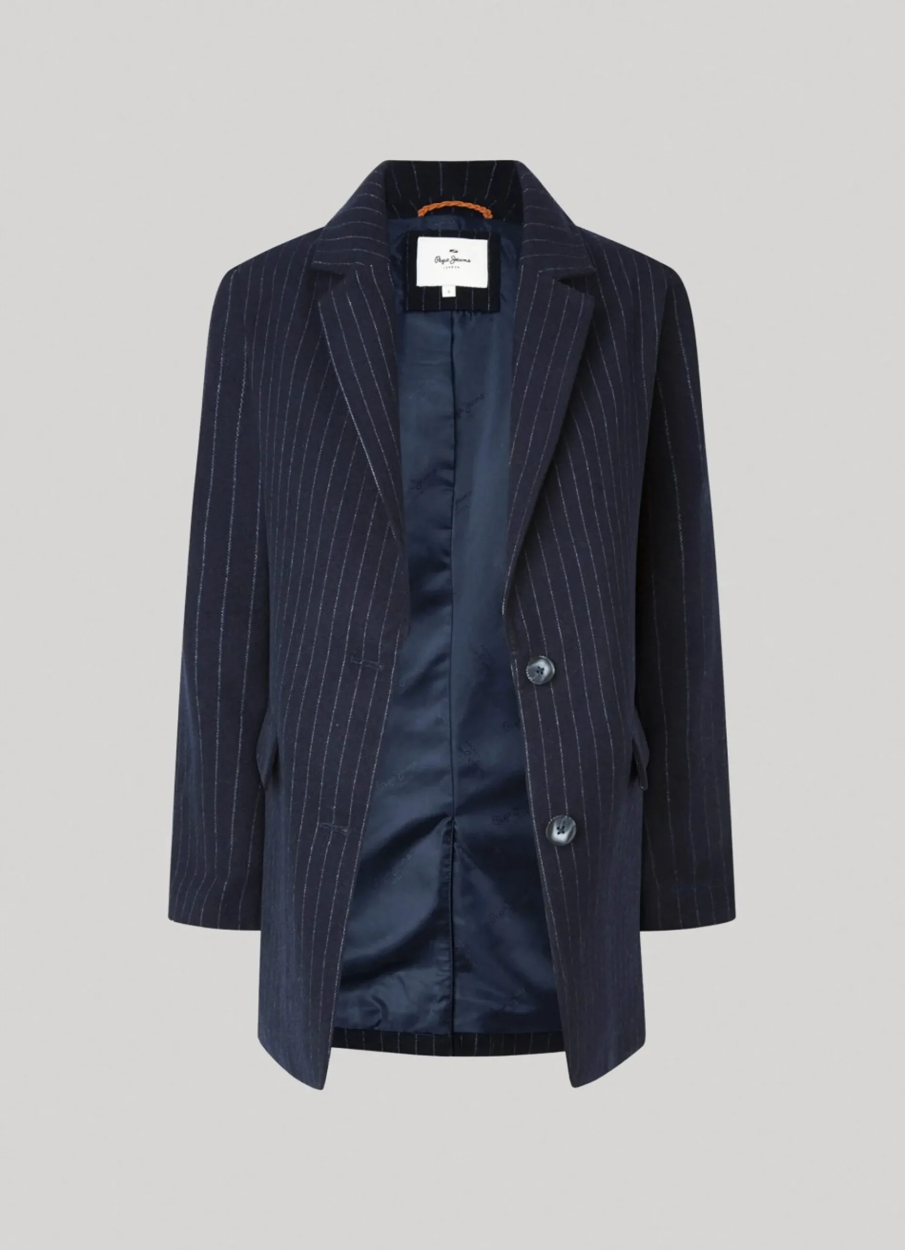 Mulher Pepe Jeans Casaco E Jaquetas>Blazer Comprido As Riscas