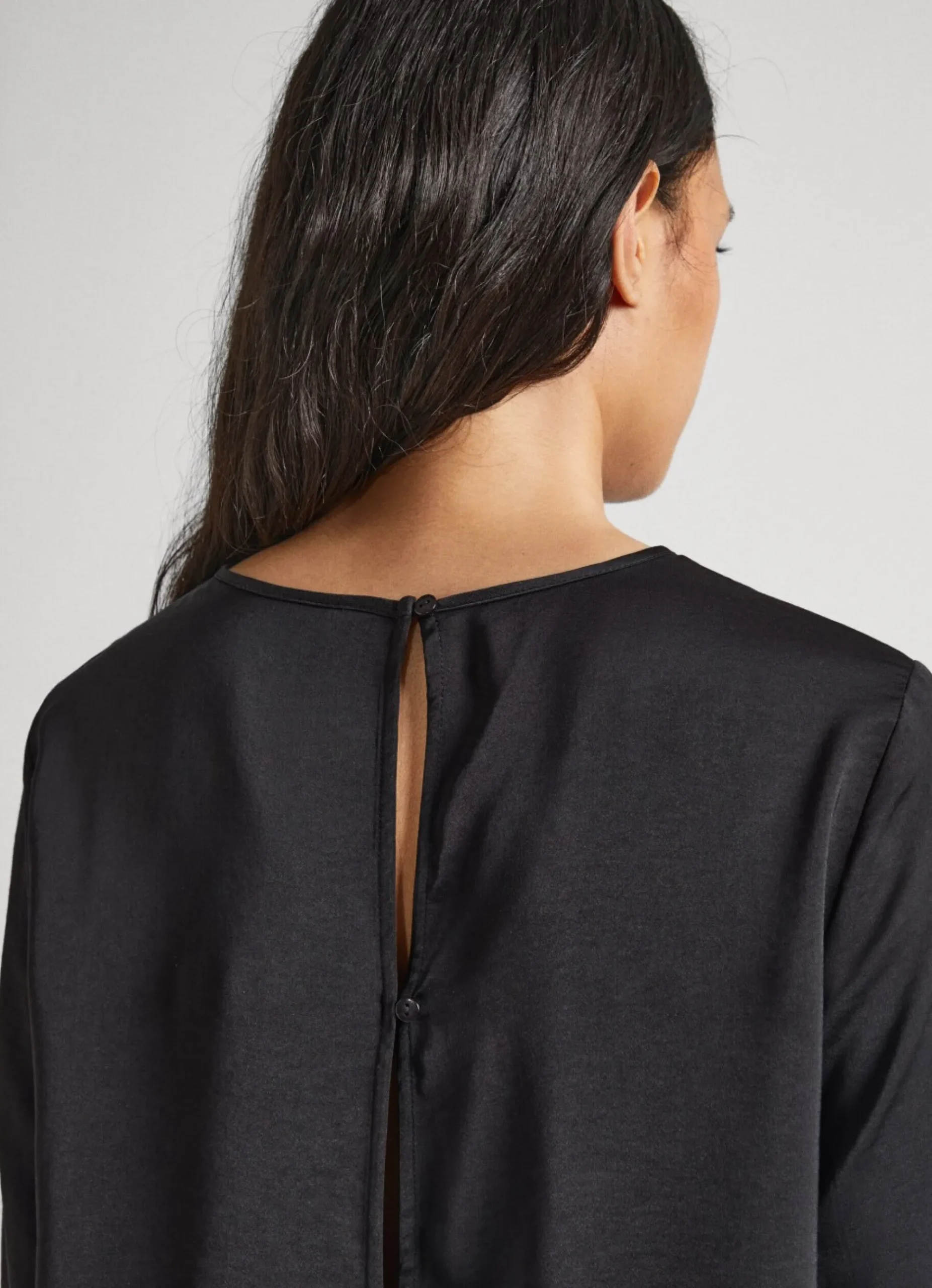 Mulher Pepe Jeans Camisas E Blusas>Blusa Cetim Cropped Fit