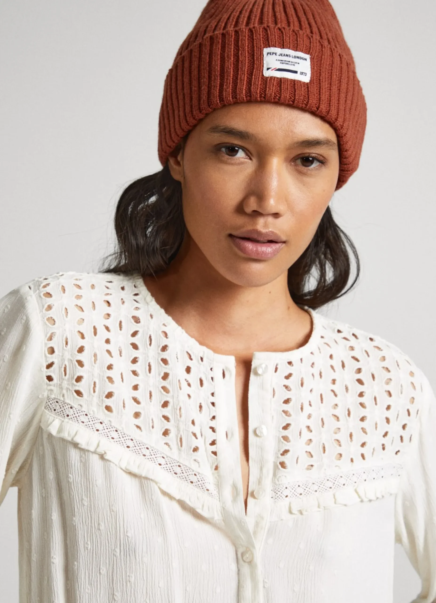 Mulher Pepe Jeans Camisas E Blusas>Blusa Com Detalhes Abertos