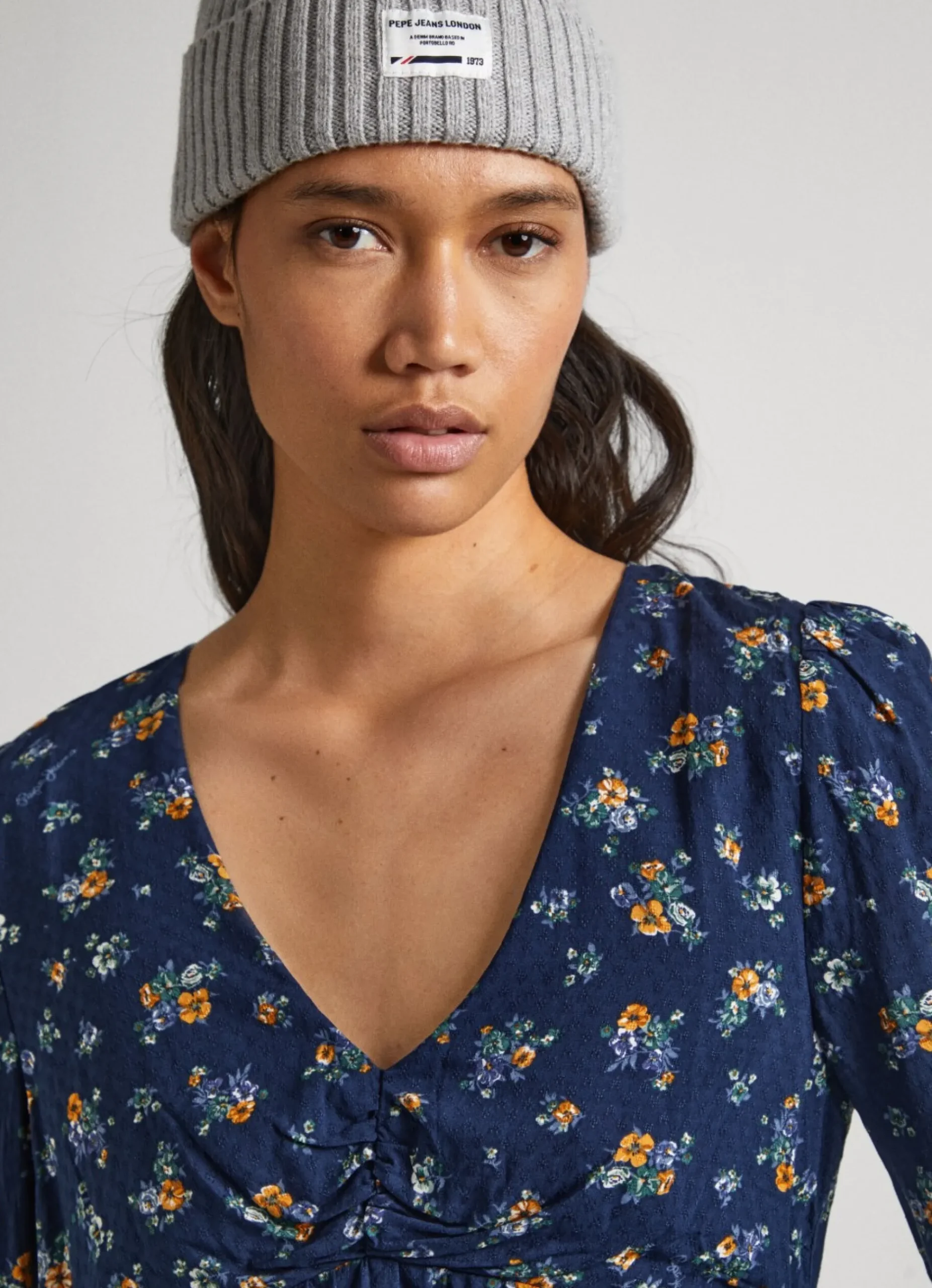 Mulher Pepe Jeans Camisas E Blusas>Blusa Dobby Padrao Floral