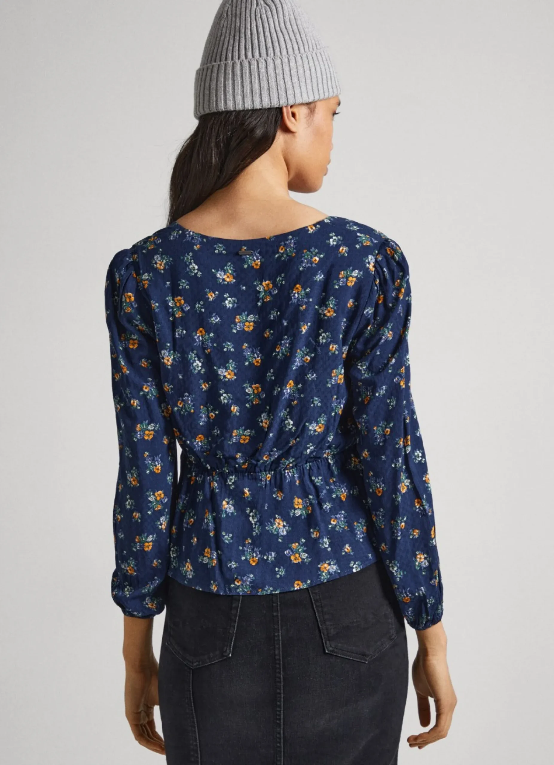Mulher Pepe Jeans Camisas E Blusas>Blusa Dobby Padrao Floral