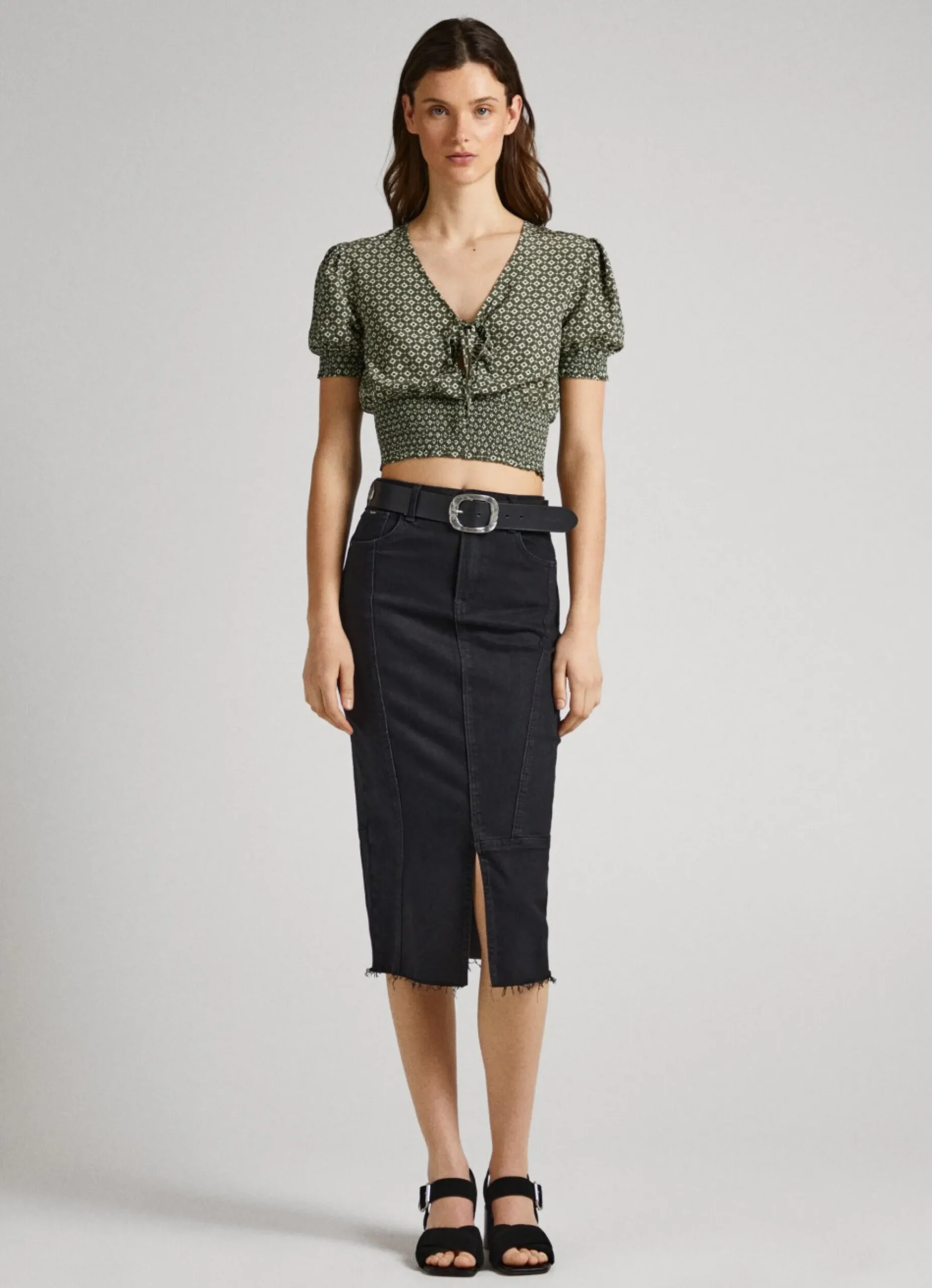 Mulher Pepe Jeans Camisas E Blusas>Blusa Estampado Geometrico