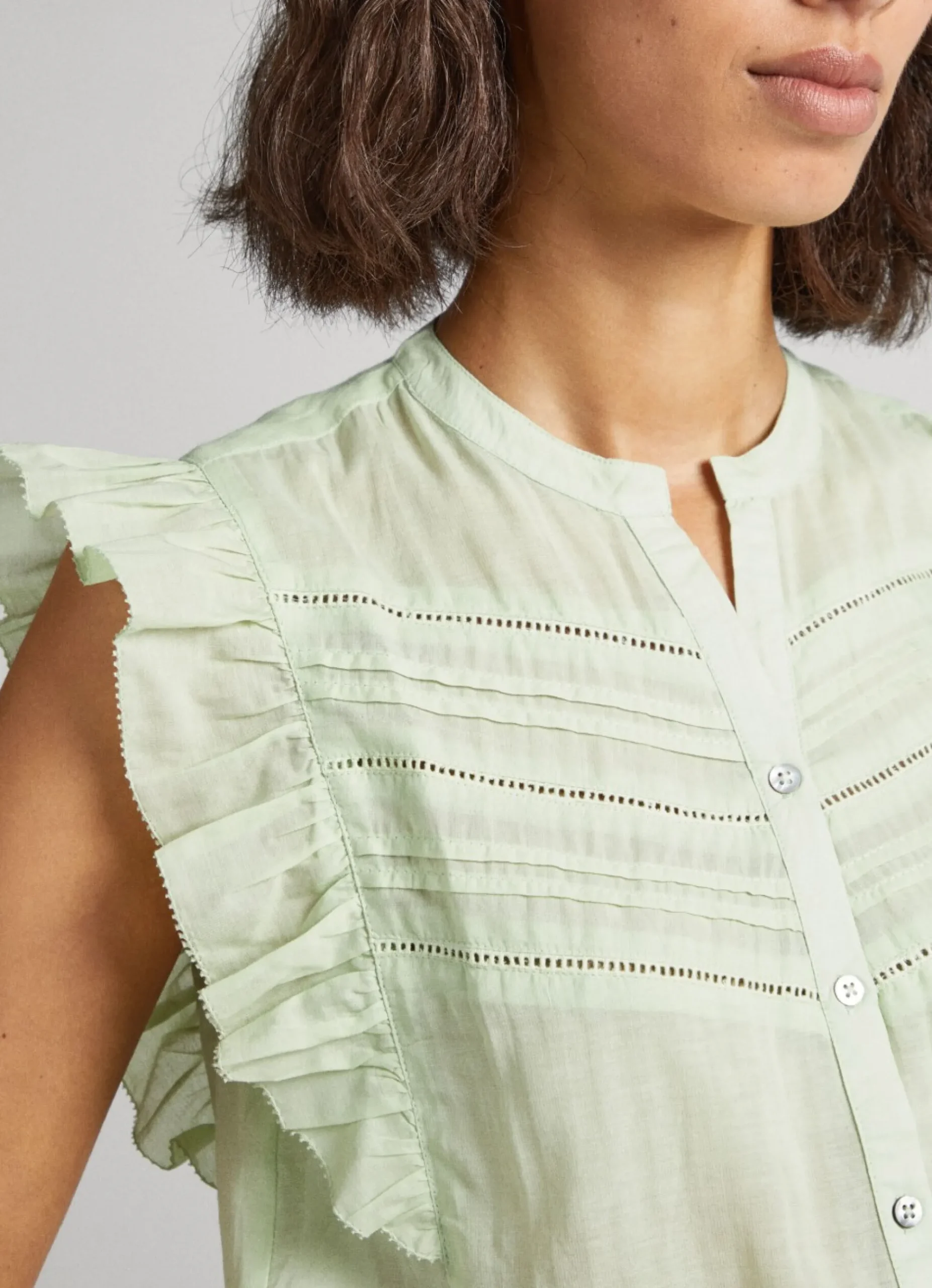 Mulher Pepe Jeans Camisas E Blusas>Blusa Mangas Borboleta