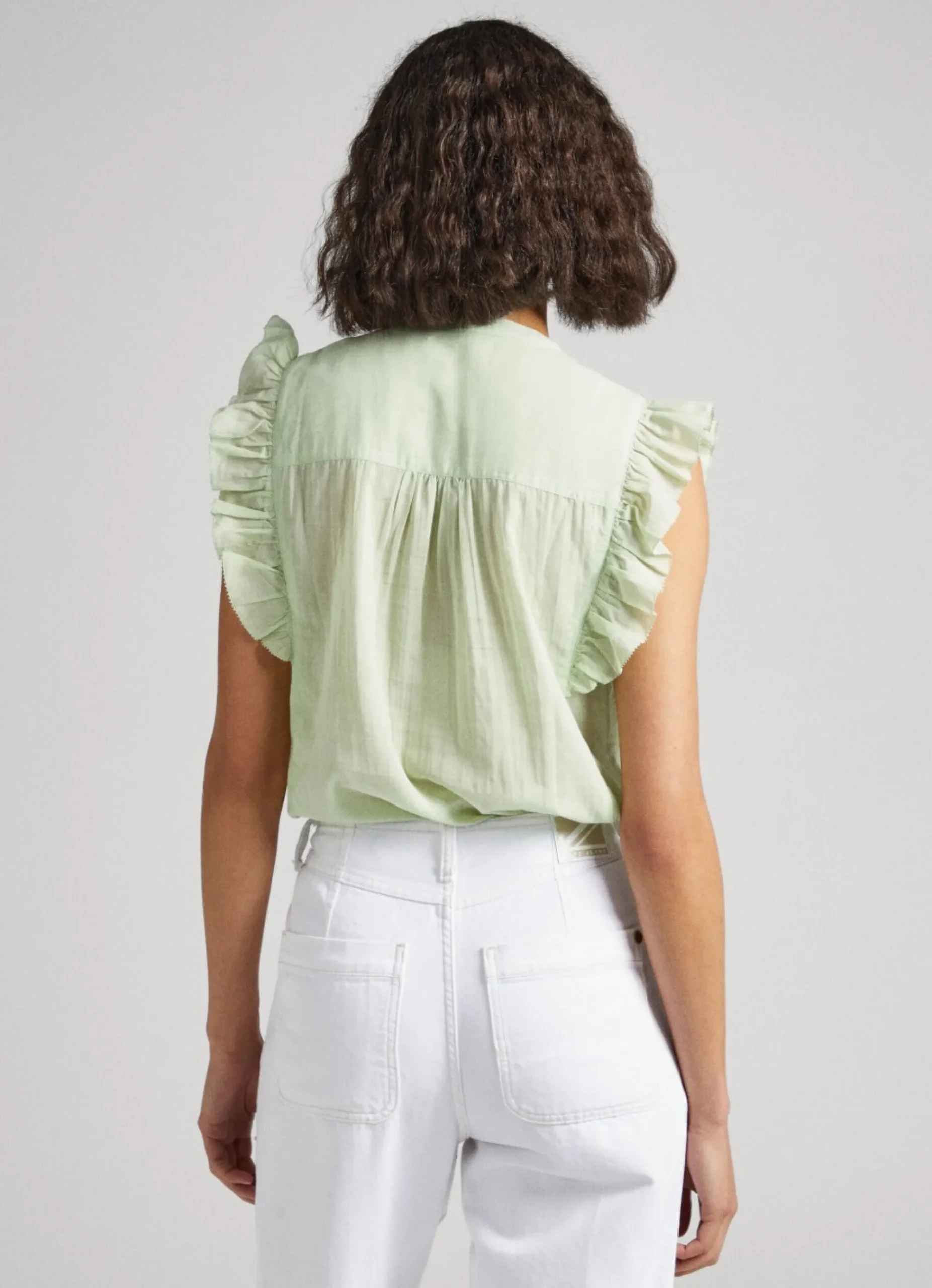 Mulher Pepe Jeans Camisas E Blusas>Blusa Mangas Borboleta
