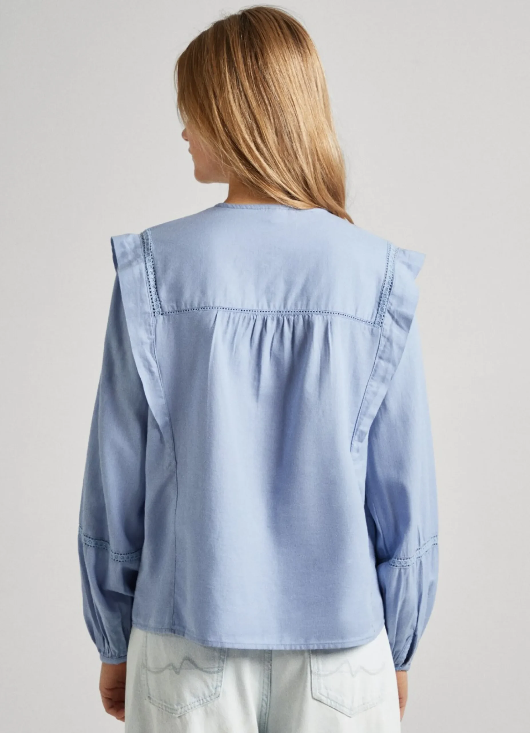 Mulher Pepe Jeans Camisas E Blusas>Blusa Sarja Algodao