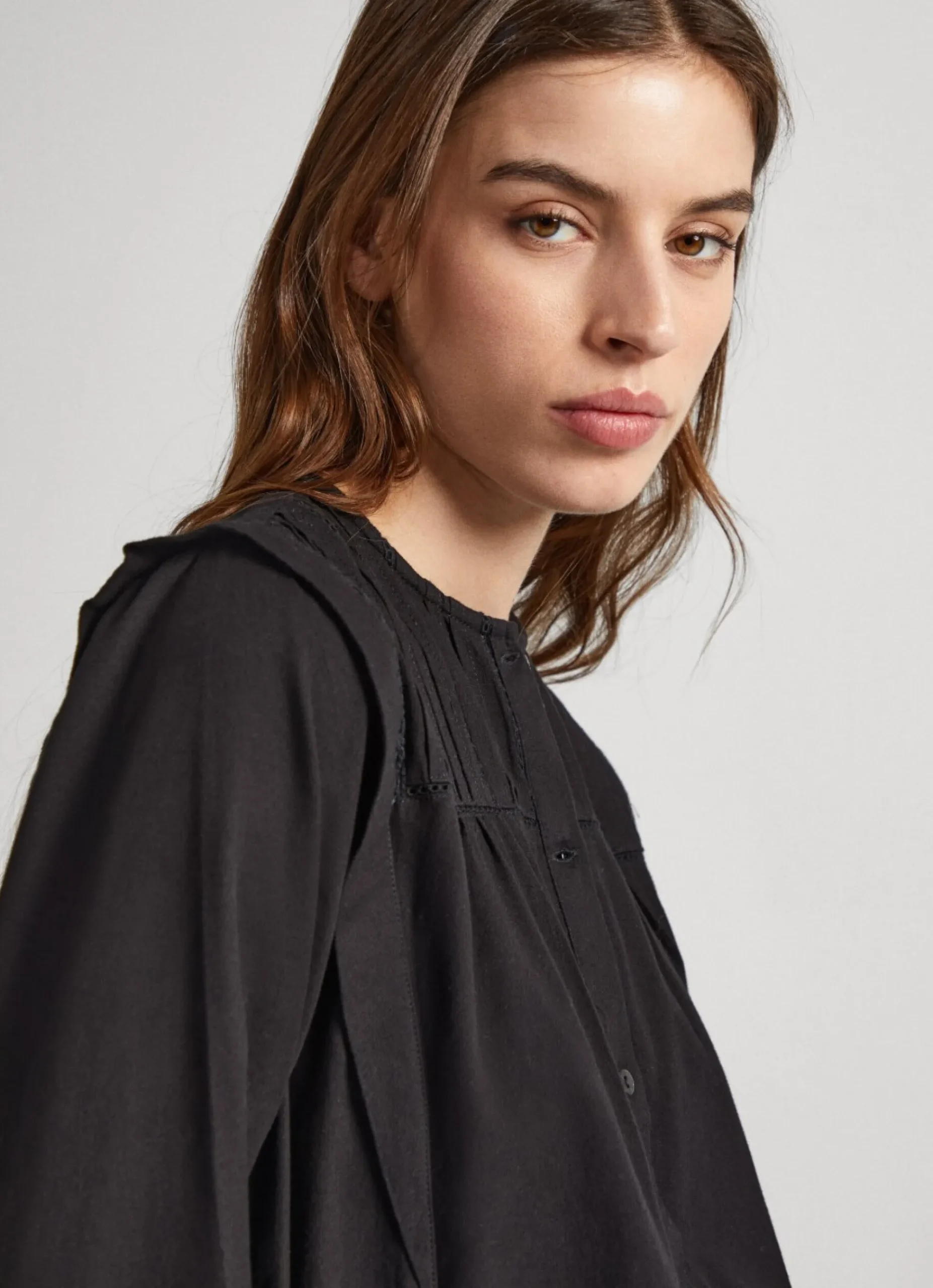 Mulher Pepe Jeans Camisas E Blusas>Blusa Sarja Algodao