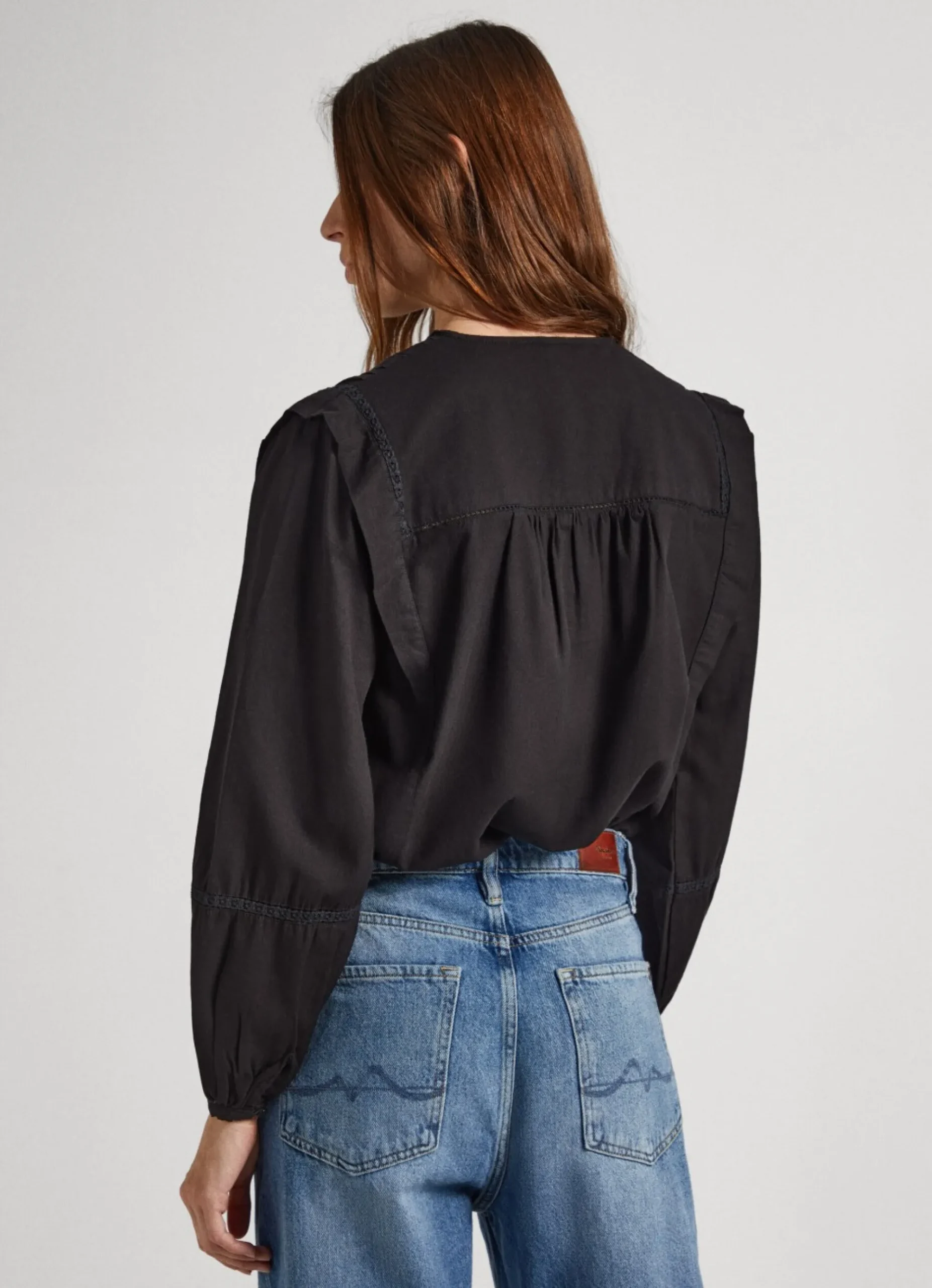 Mulher Pepe Jeans Camisas E Blusas>Blusa Sarja Algodao