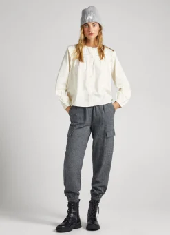 Mulher Pepe Jeans Camisas E Blusas>Blusa Sarja Algodao
