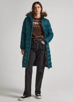 Mulher Pepe Jeans Casaco E Jaquetas>Blusao Comprido Acolchoado