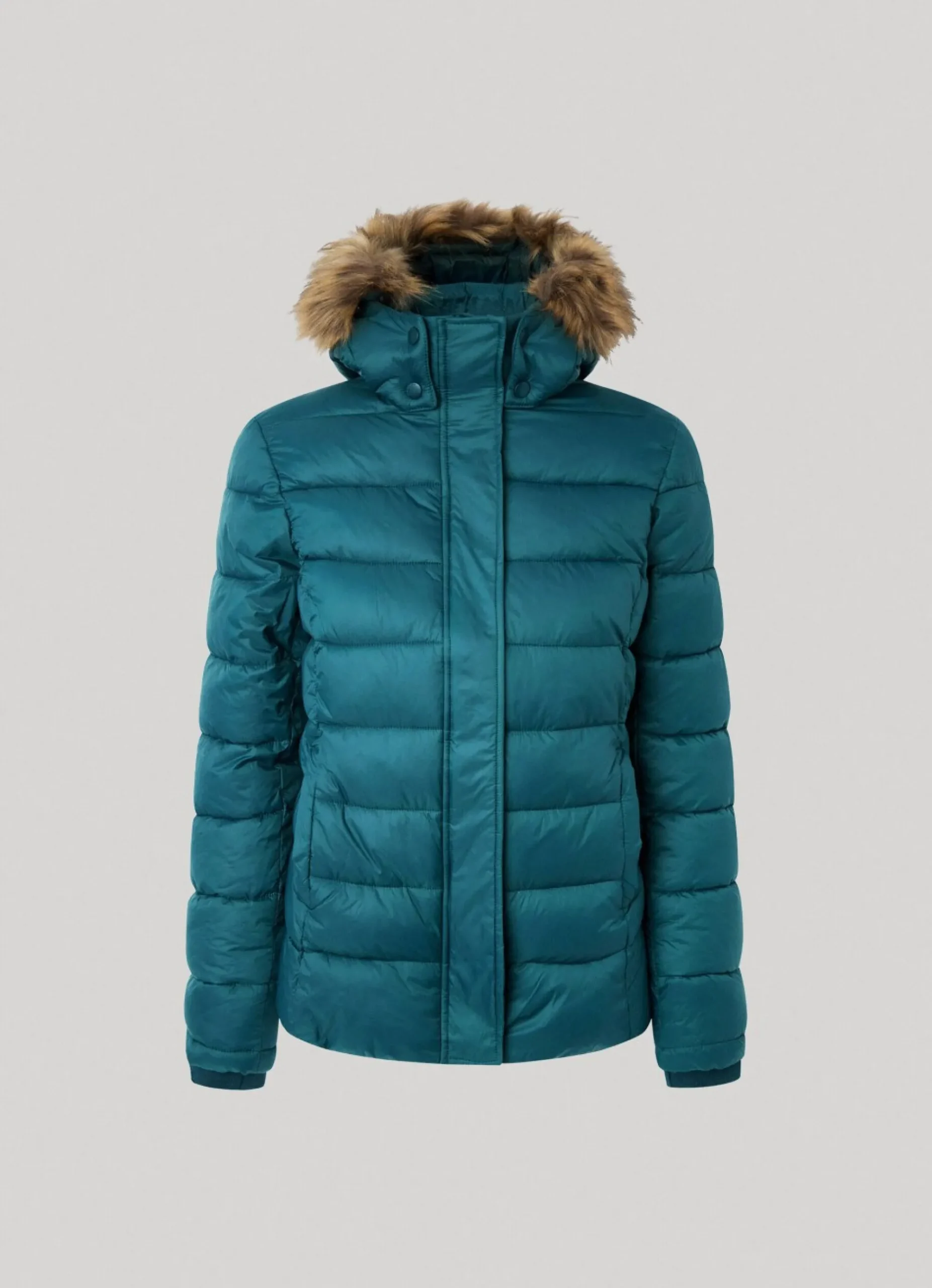 Mulher Pepe Jeans Casaco E Jaquetas>Blusao Detalhe De Pelo No Capuz