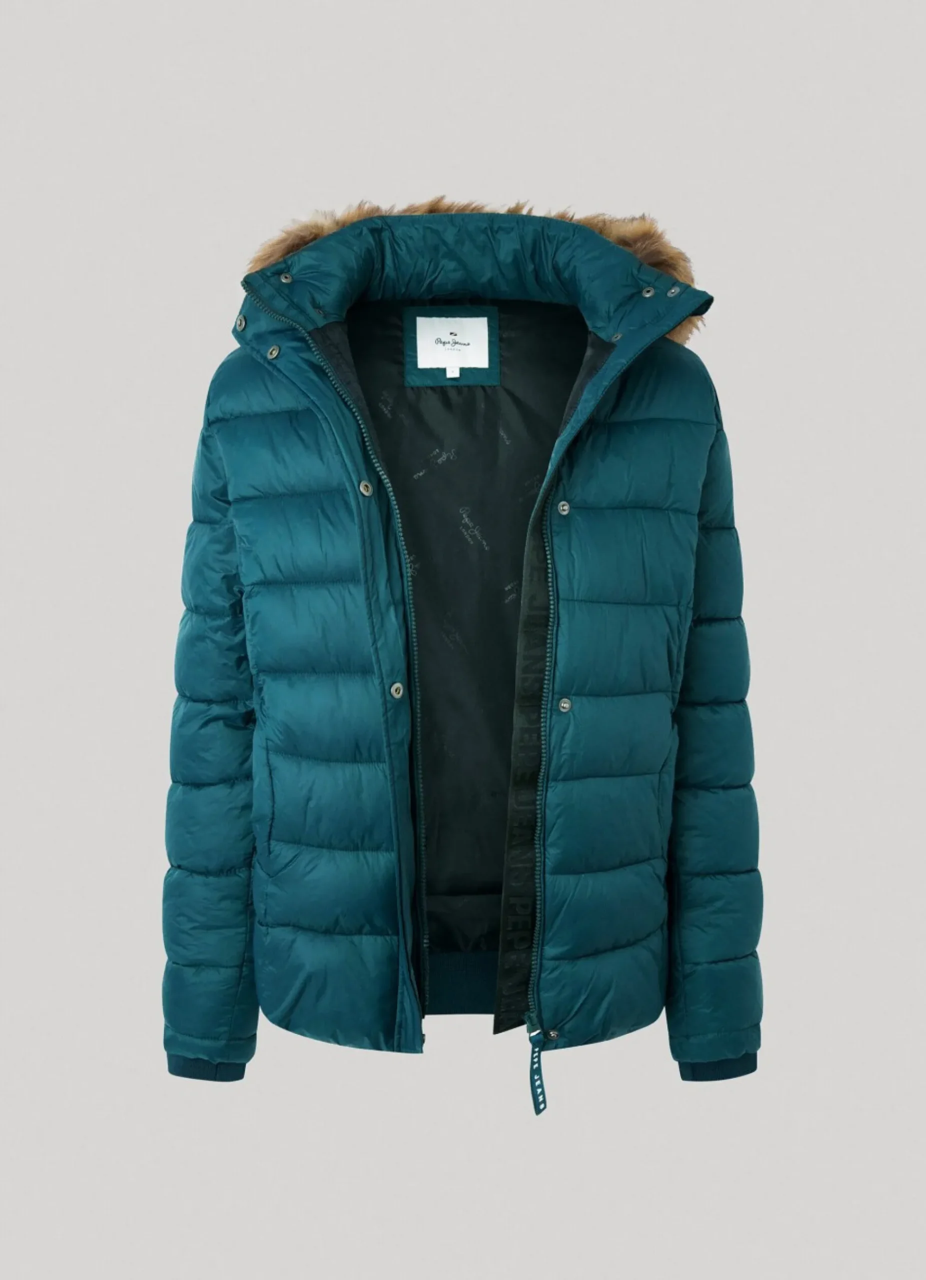 Mulher Pepe Jeans Casaco E Jaquetas>Blusao Detalhe De Pelo No Capuz