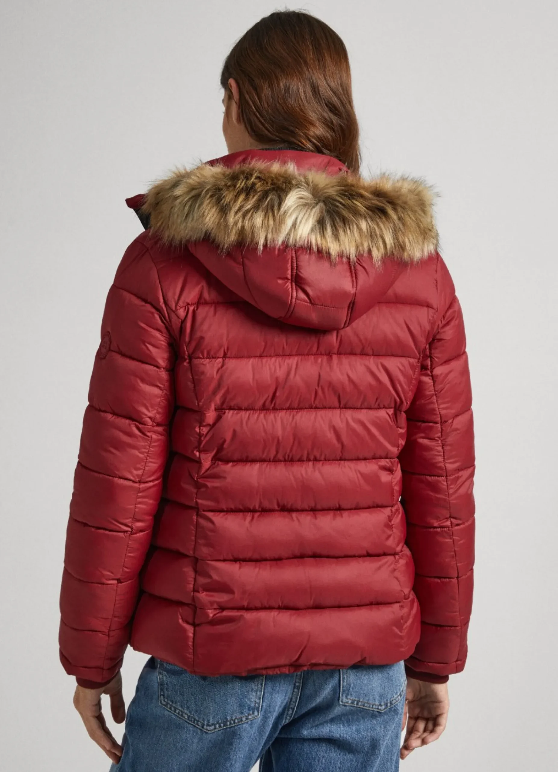 Mulher Pepe Jeans Casaco E Jaquetas>Blusao Detalhe De Pelo No Capuz