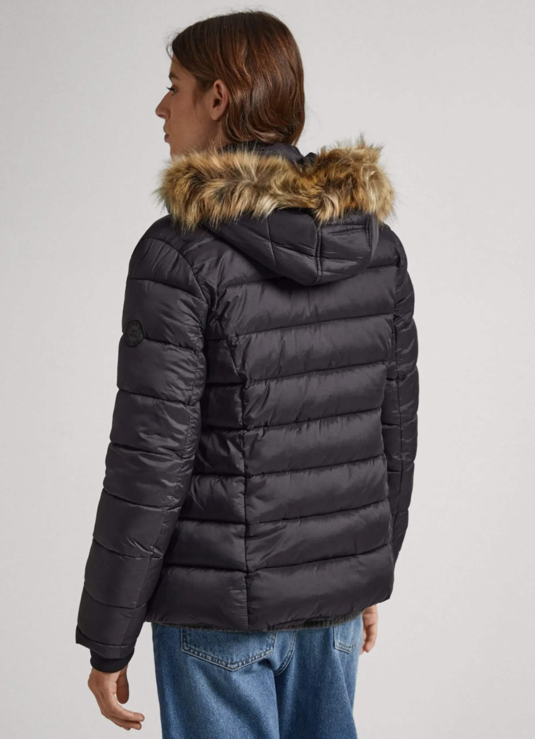 Mulher Pepe Jeans Casaco E Jaquetas>Blusao Detalhe De Pelo No Capuz
