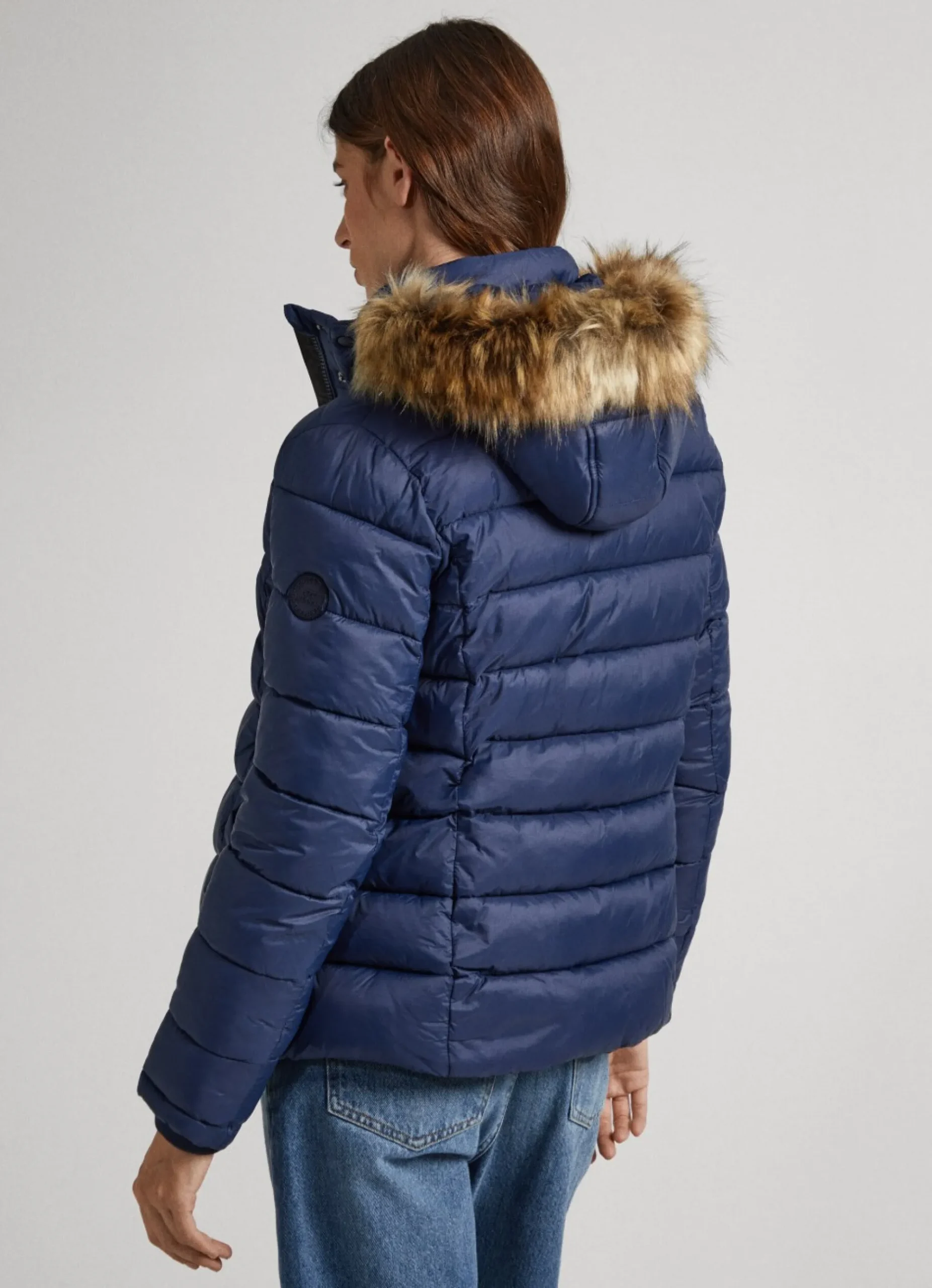 Mulher Pepe Jeans Casaco E Jaquetas>Blusao Detalhe De Pelo No Capuz