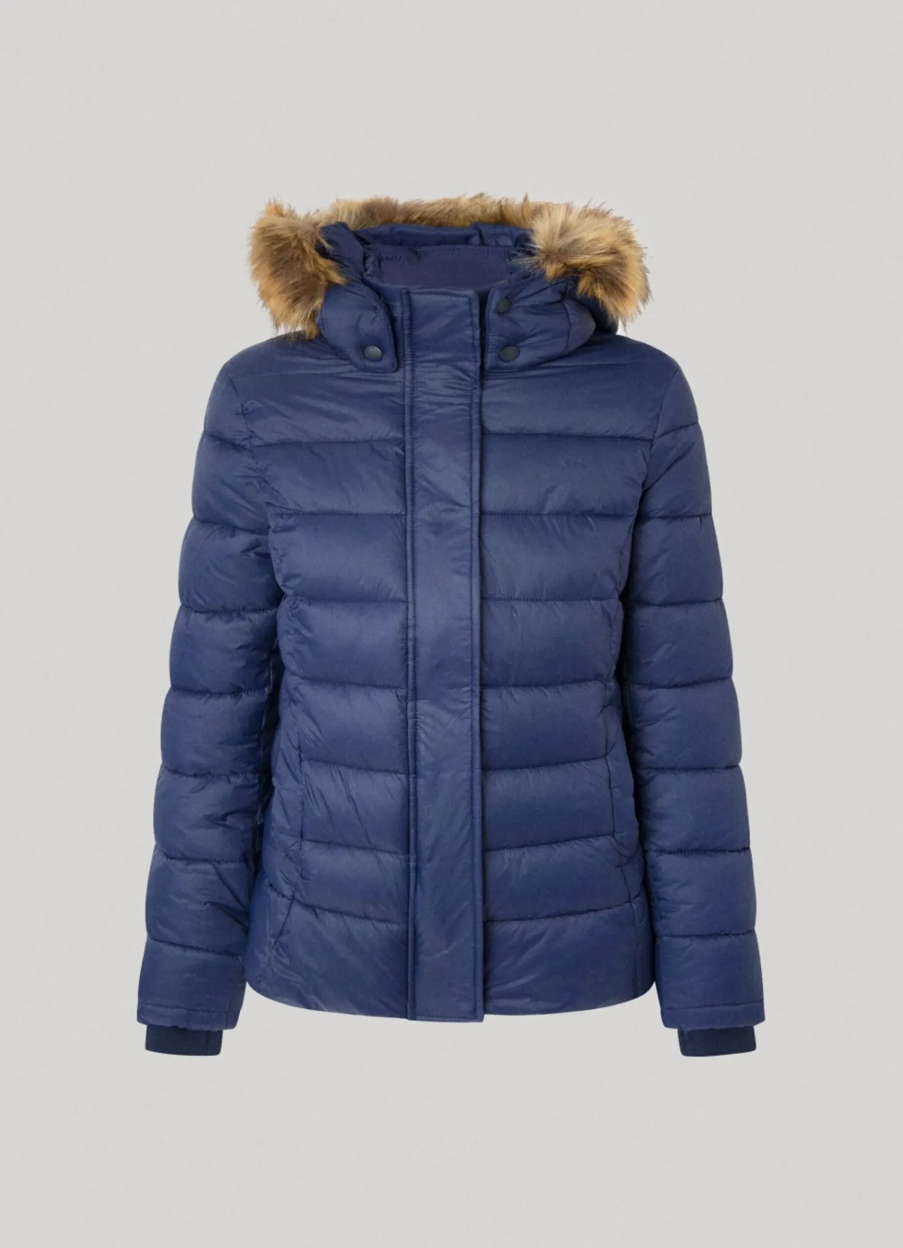Mulher Pepe Jeans Casaco E Jaquetas>Blusao Detalhe De Pelo No Capuz