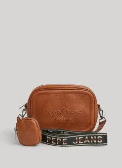 Mulher Pepe Jeans Bolsas E Mochilas>Bolsa De Ombro De Couro Para Camera