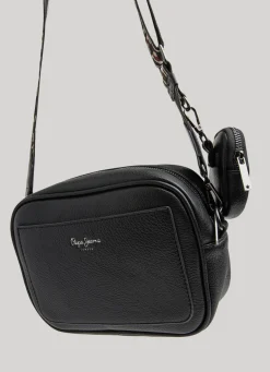 Mulher Pepe Jeans Bolsas E Mochilas>Bolsa De Ombro De Couro Para Camera
