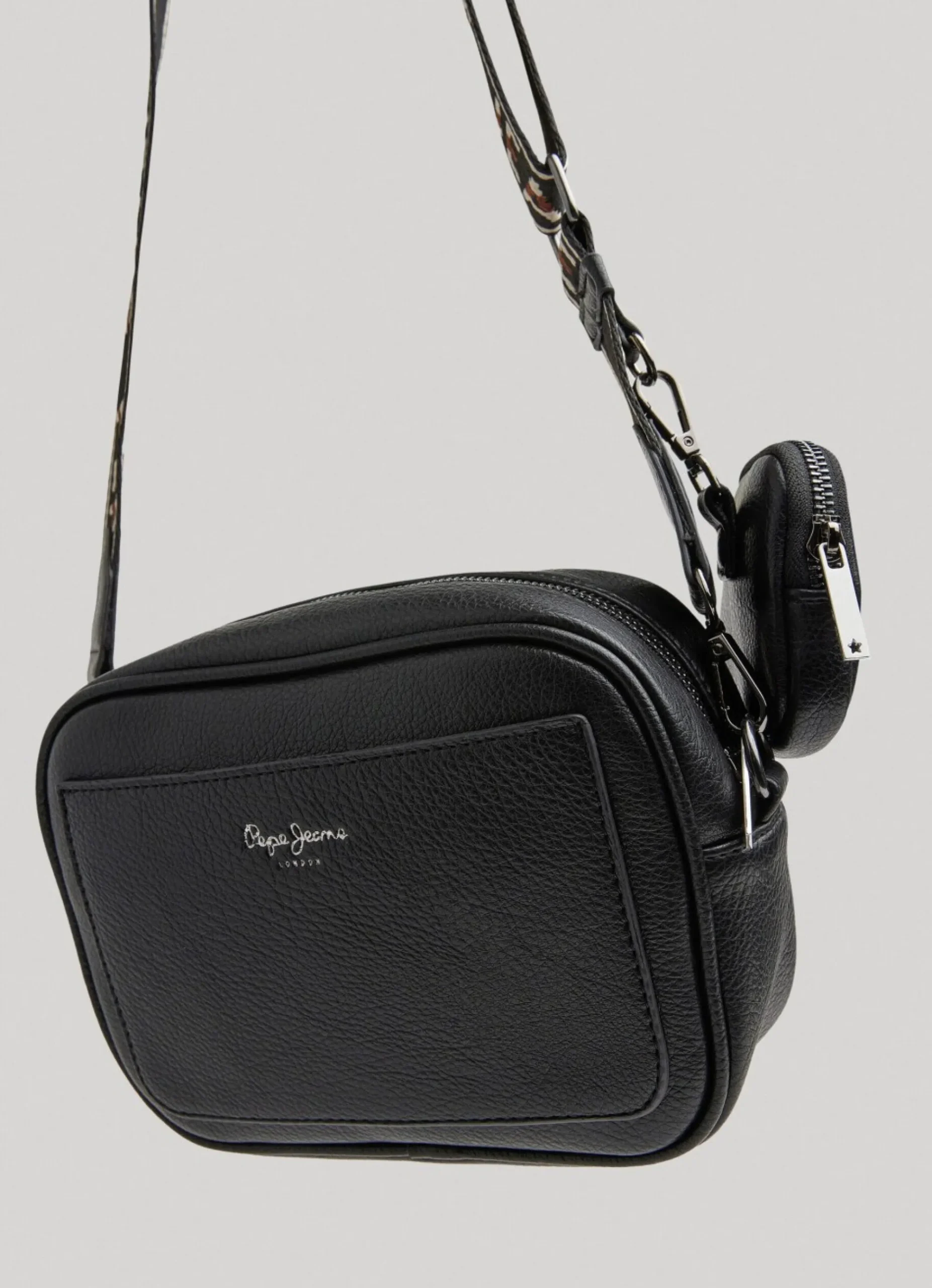 Mulher Pepe Jeans Bolsas E Mochilas>Bolsa De Ombro De Couro Para Camera
