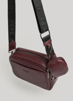Mulher Pepe Jeans Bolsas E Mochilas>Bolsa De Ombro De Couro Para Camera