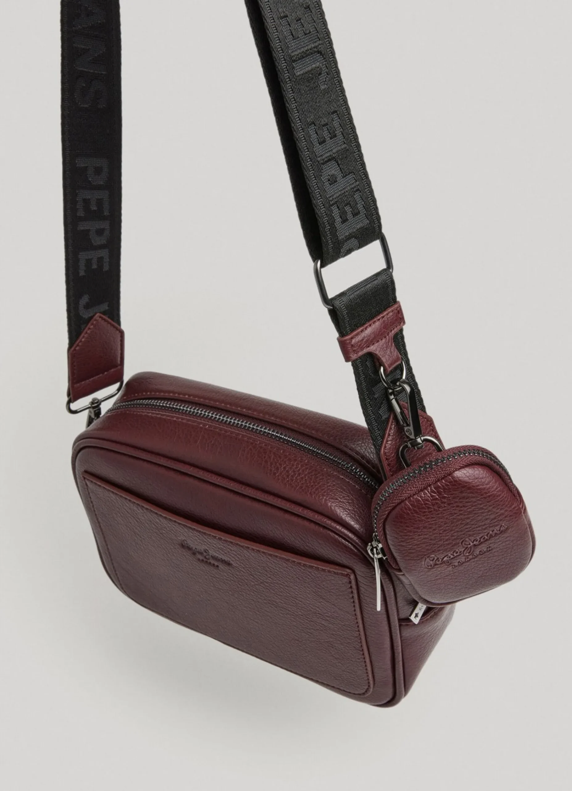 Mulher Pepe Jeans Bolsas E Mochilas>Bolsa De Ombro De Couro Para Camera