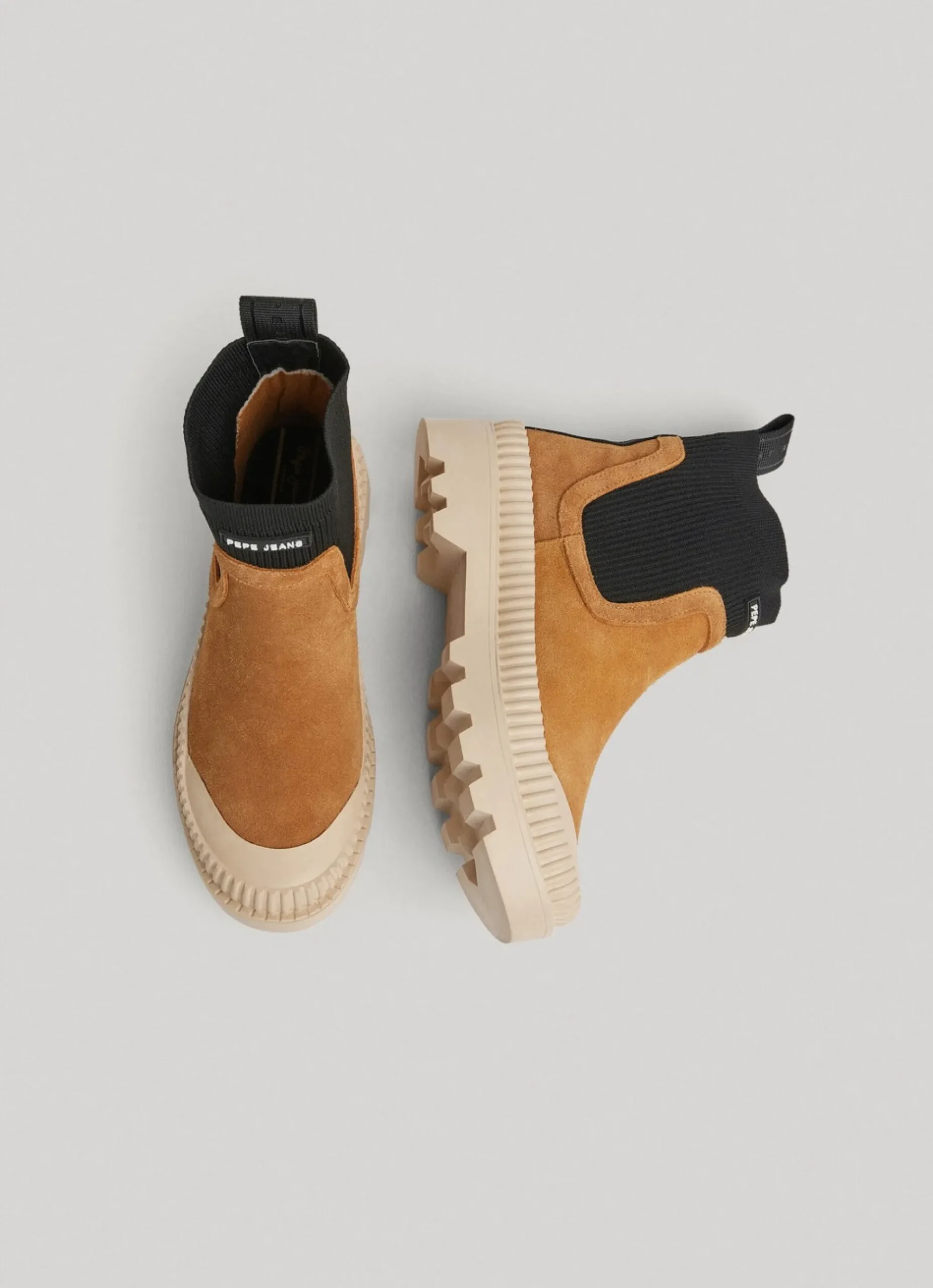 Mulher Pepe Jeans Botas E Sapatos>Bota Cano Medio Detalhe Meia