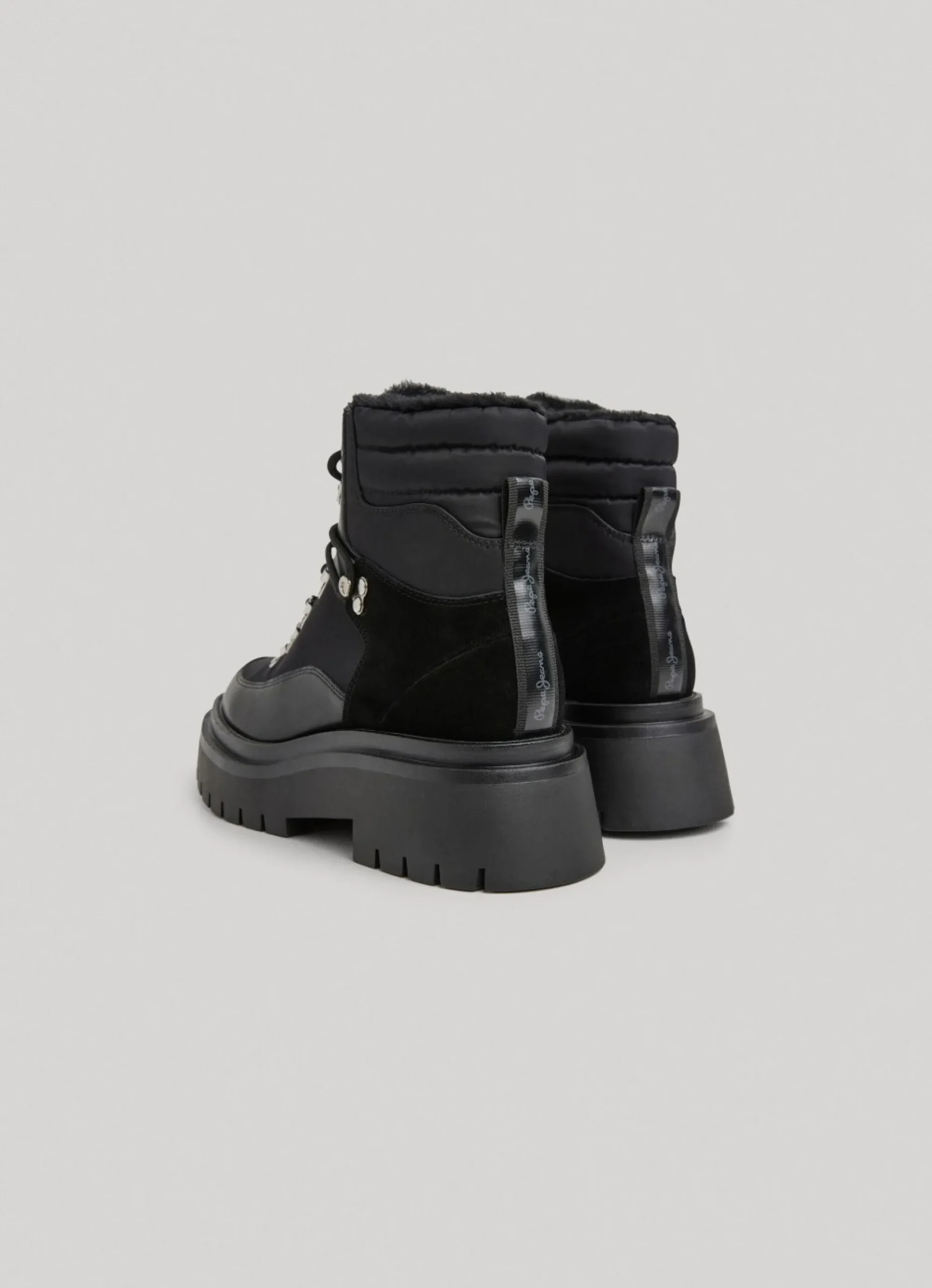 Mulher Pepe Jeans Botas E Sapatos>Botas Cano Medio Com Cordoes