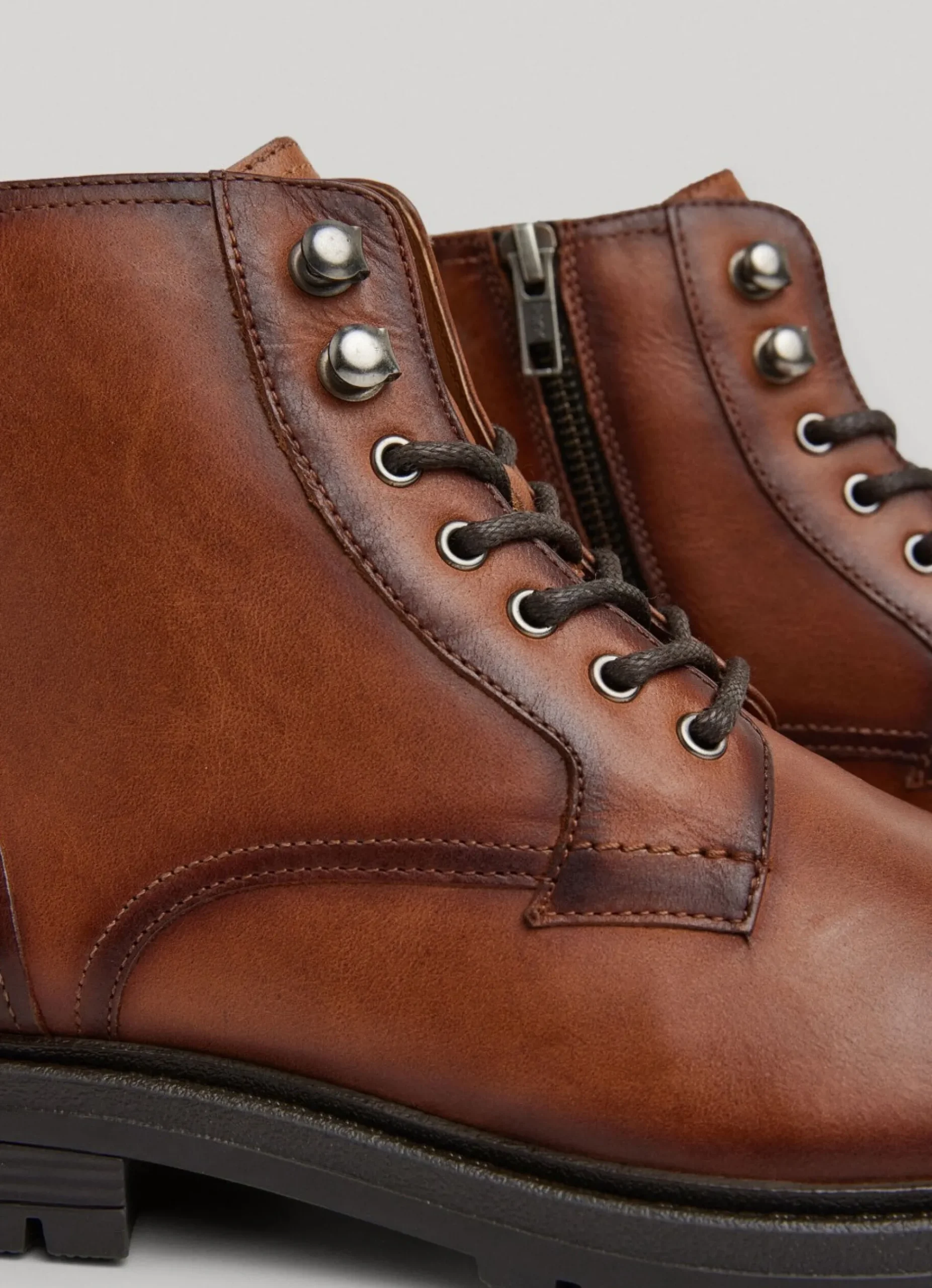 Homem Pepe Jeans Botas E Sapatos>Botas De Couro De Cano Medio