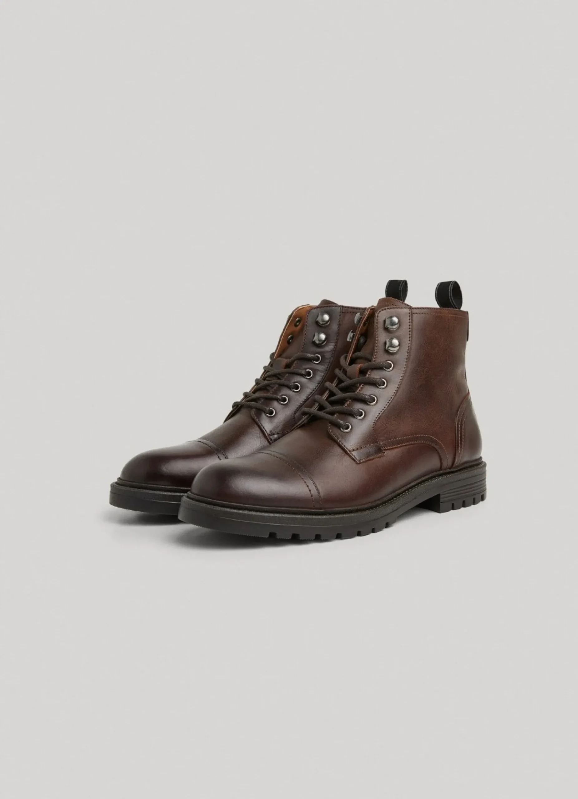 Homem Pepe Jeans Botas E Sapatos>Botas De Couro De Cano Medio