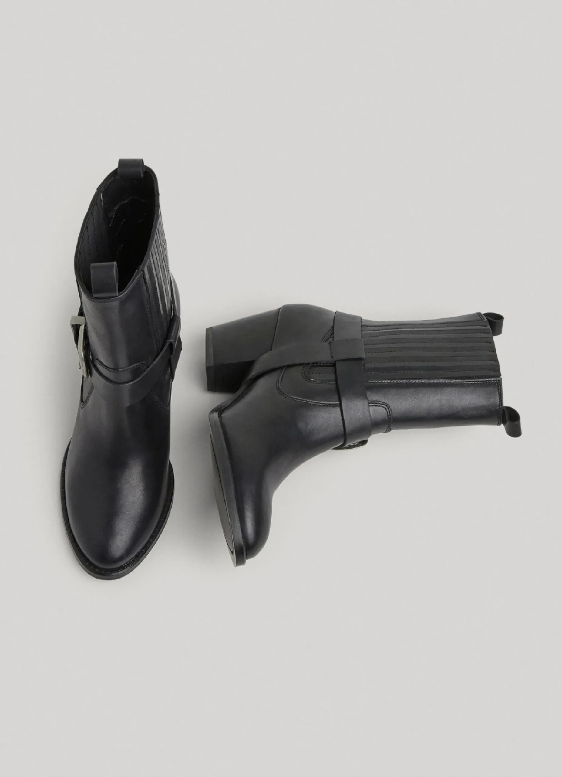 Mulher Pepe Jeans Botas E Sapatos>Botim Cano Medio Com Salto