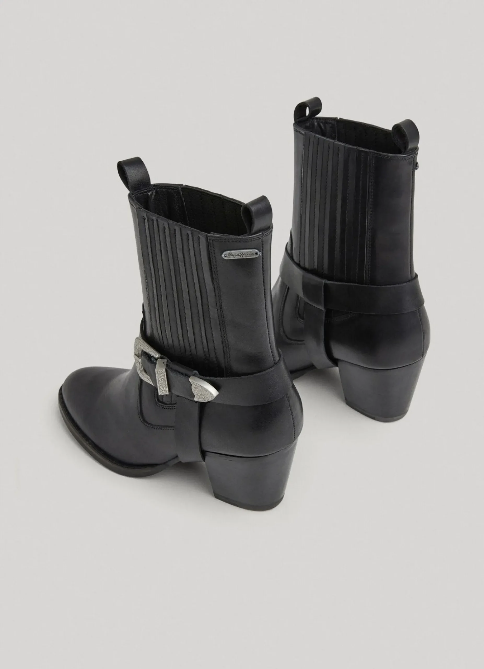 Mulher Pepe Jeans Botas E Sapatos>Botim Cano Medio Com Salto