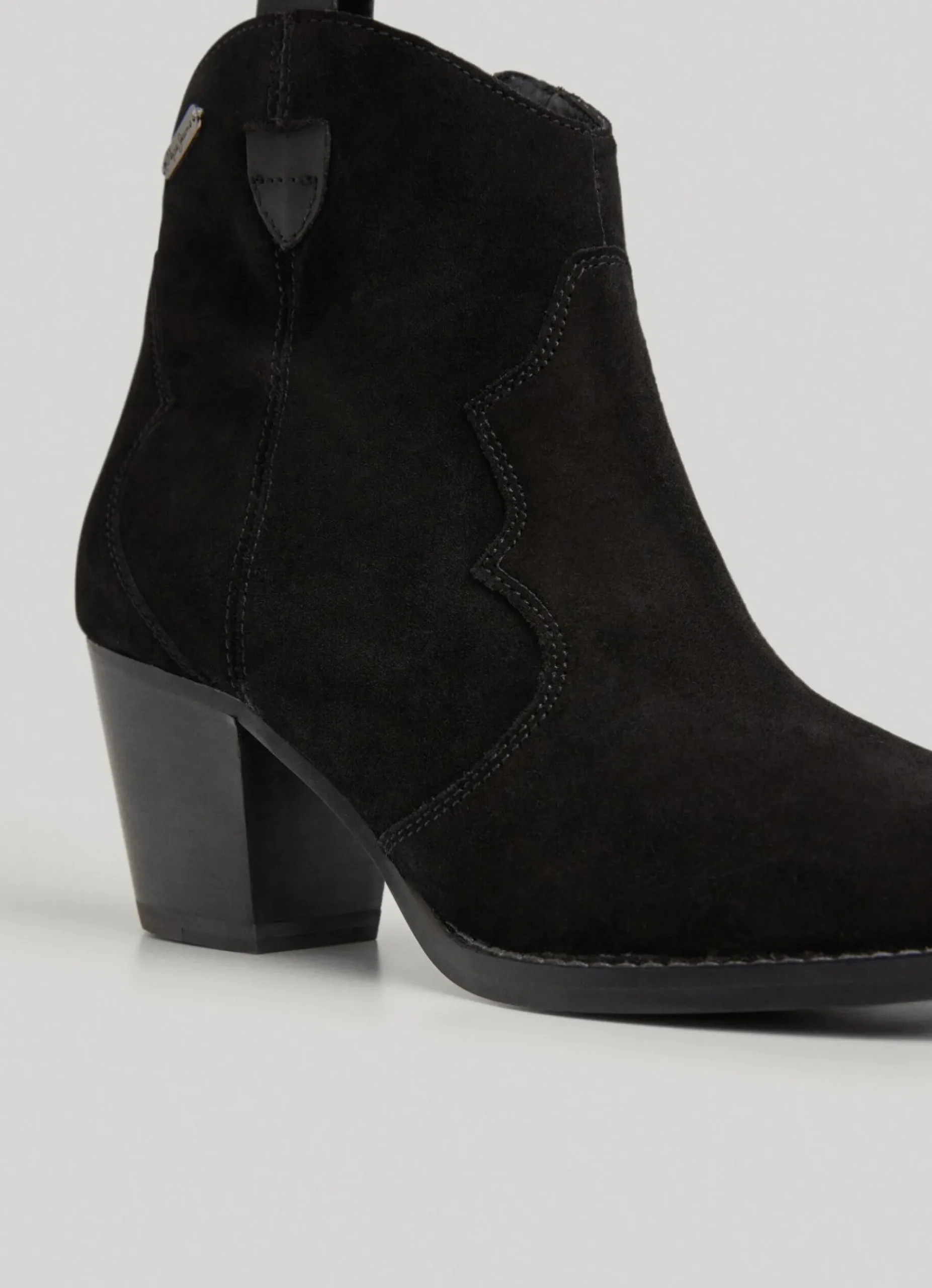 Mulher Pepe Jeans Botas E Sapatos>Botim De Camurca Com Fecho