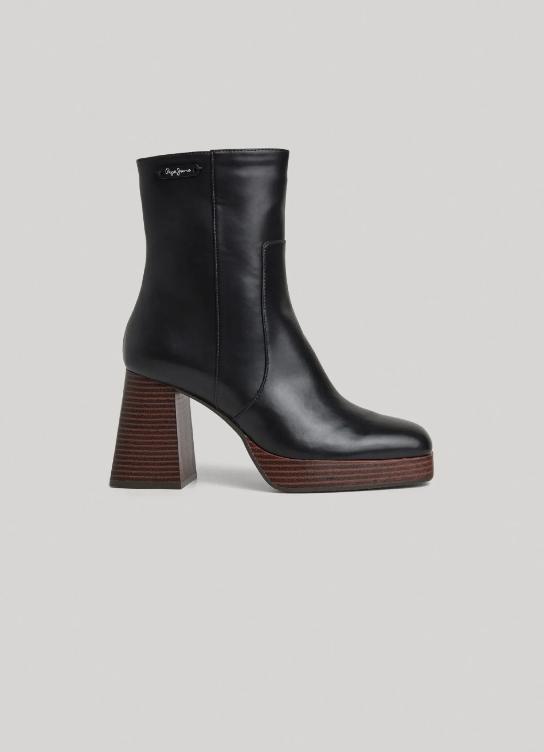 Mulher Pepe Jeans Botas E Sapatos>Botim Plataforma Madeira