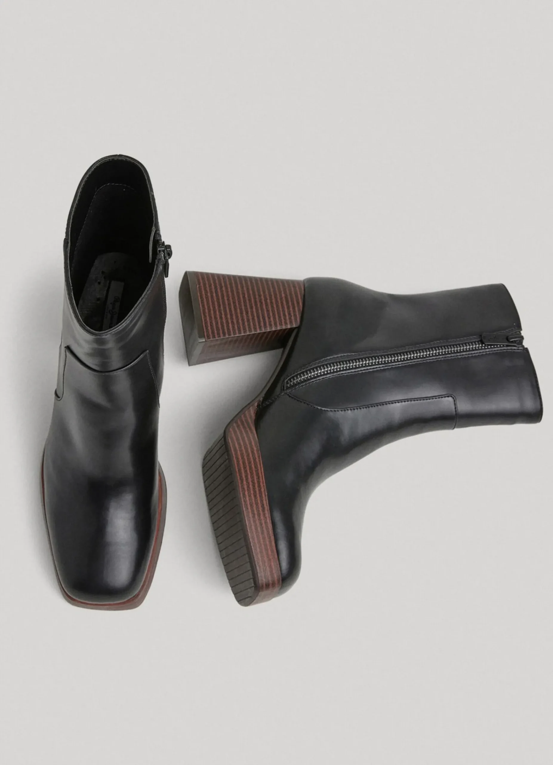 Mulher Pepe Jeans Botas E Sapatos>Botim Plataforma Madeira