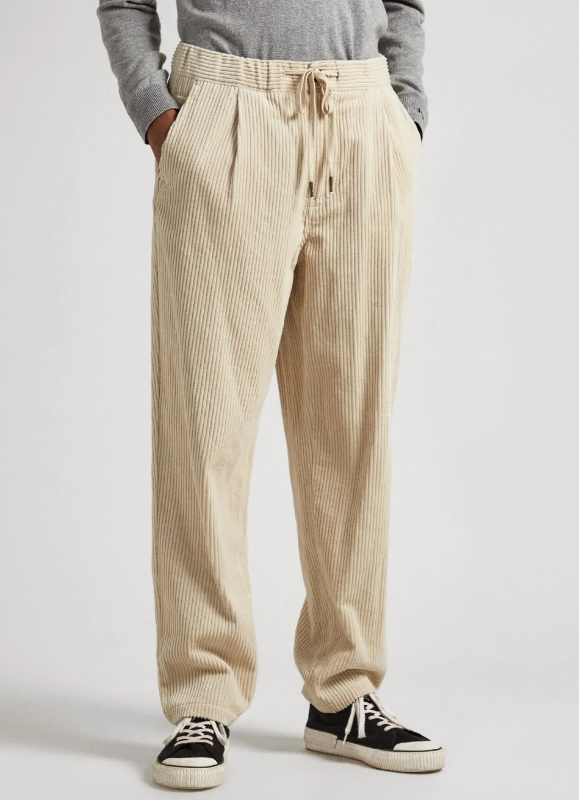 Homem Pepe Jeans Calças>Calças Bombazina Loose Fit Alban