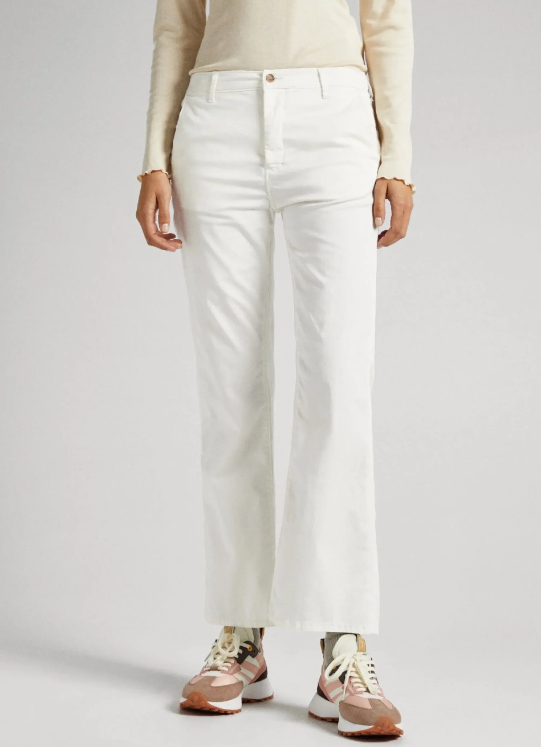 Mulher Pepe Jeans Calças>Calças Chino Flare Fit