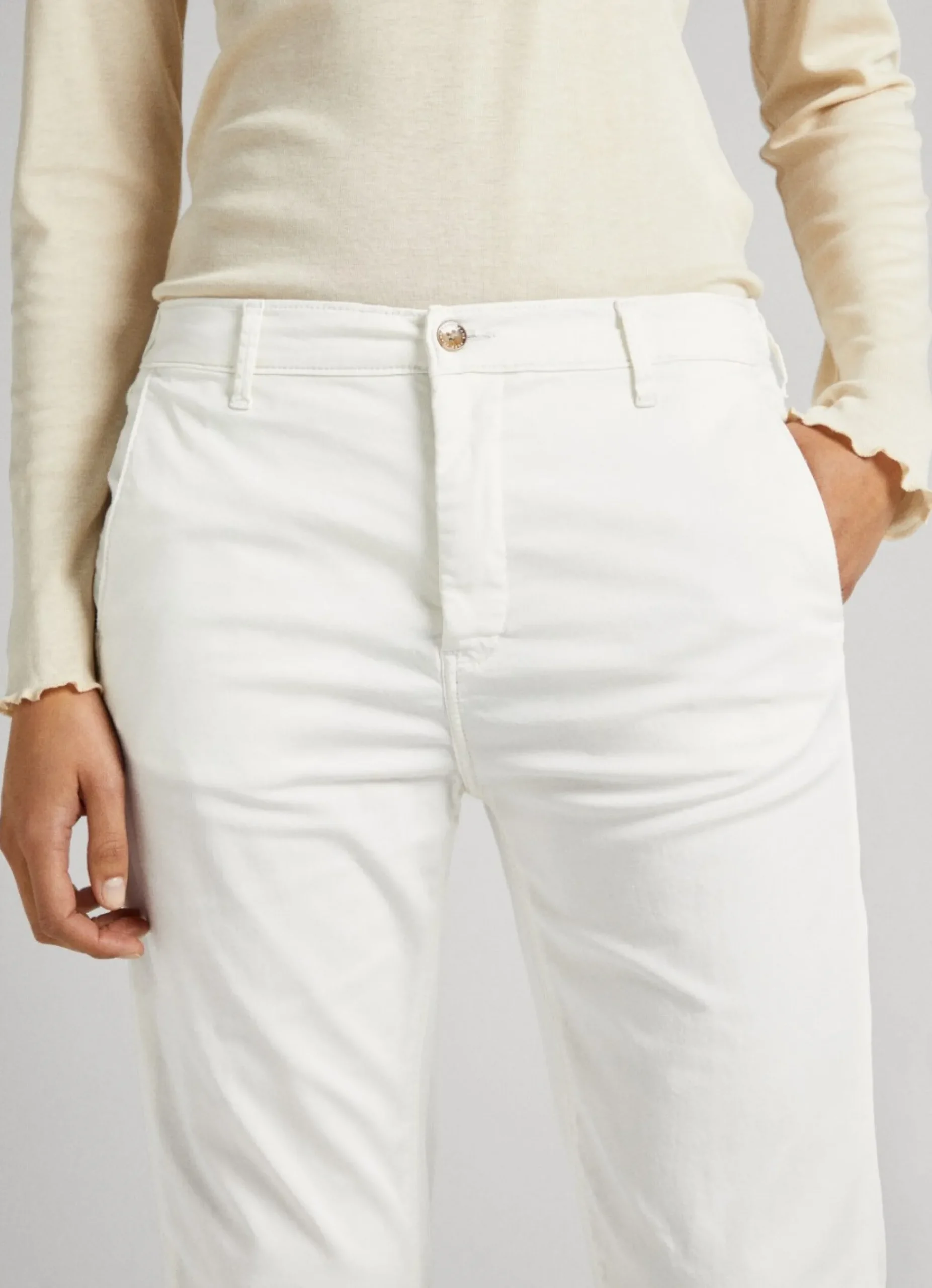 Mulher Pepe Jeans Calças>Calças Chino Flare Fit