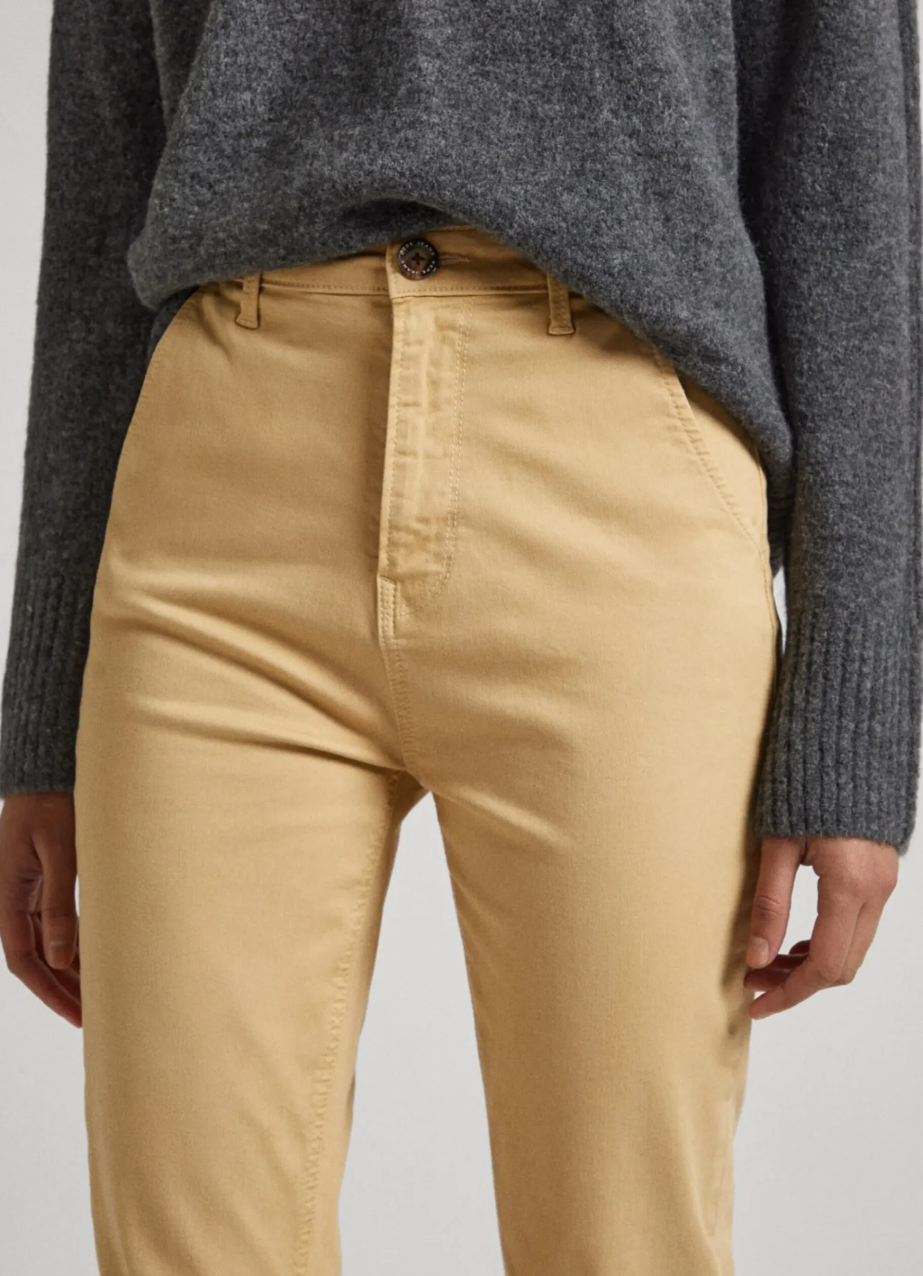 Mulher Pepe Jeans Calças>Calças Chino Regular Fit