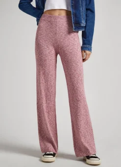 Mulher Pepe Jeans Malhas>Calças De Algodao Melange