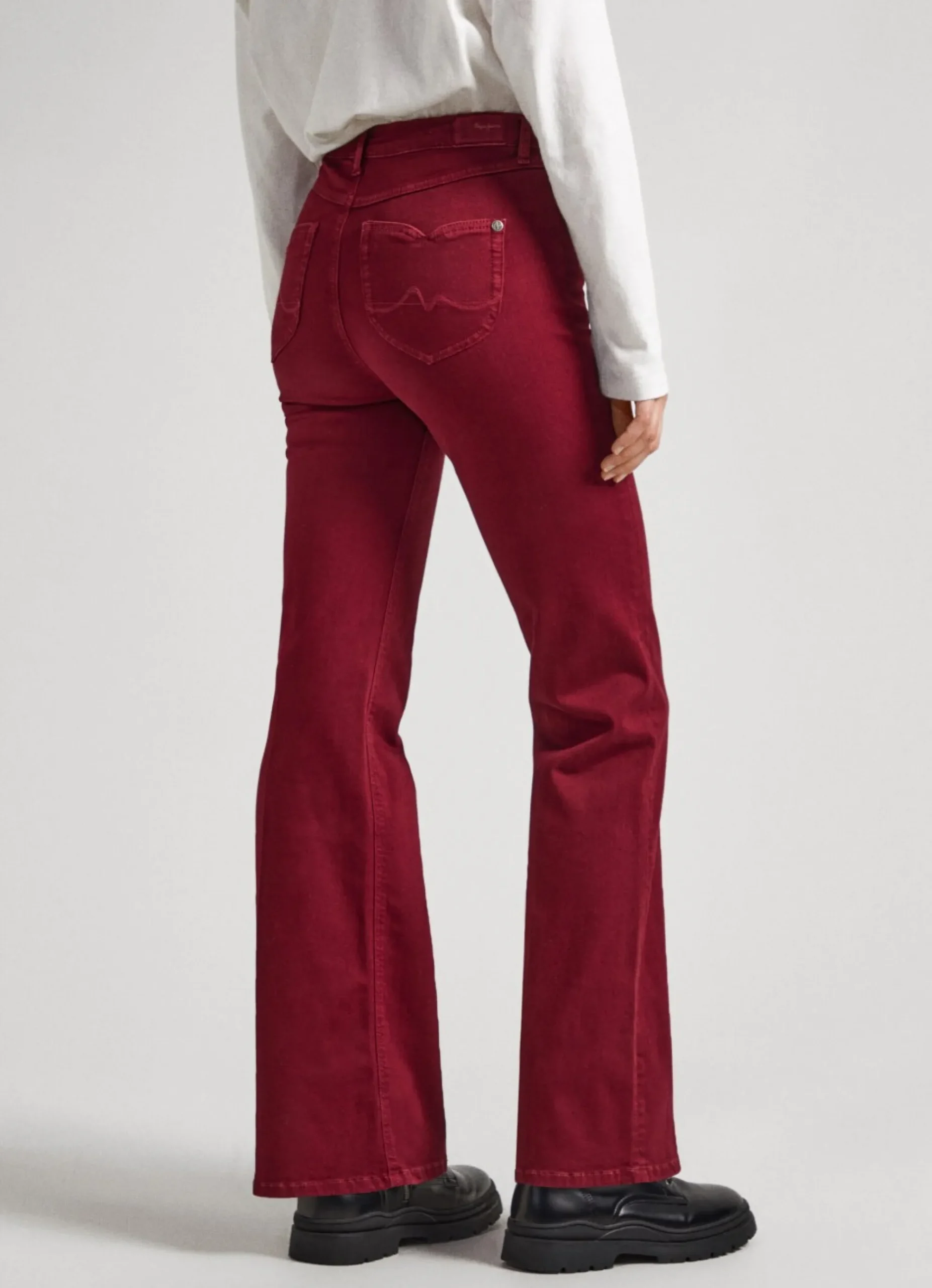 Mulher Pepe Jeans Calças>Calças Flare-Fit De 5 Bolsos
