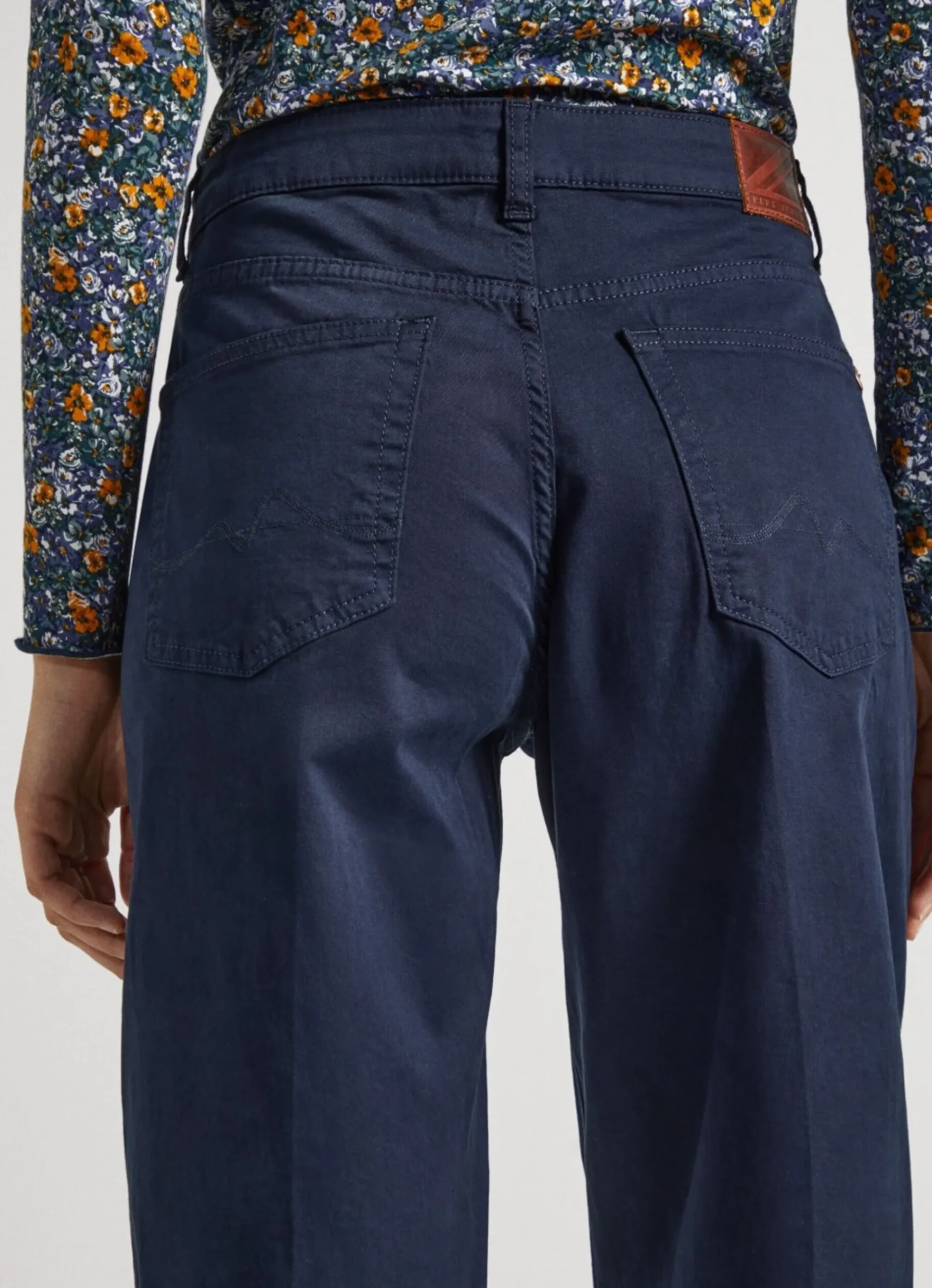Mulher Pepe Jeans Calças>Calças Palazzo Sarja Elastica