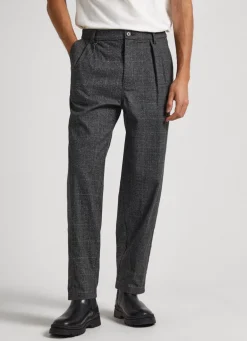 Homem Pepe Jeans Calças>Calças Principe De Gales