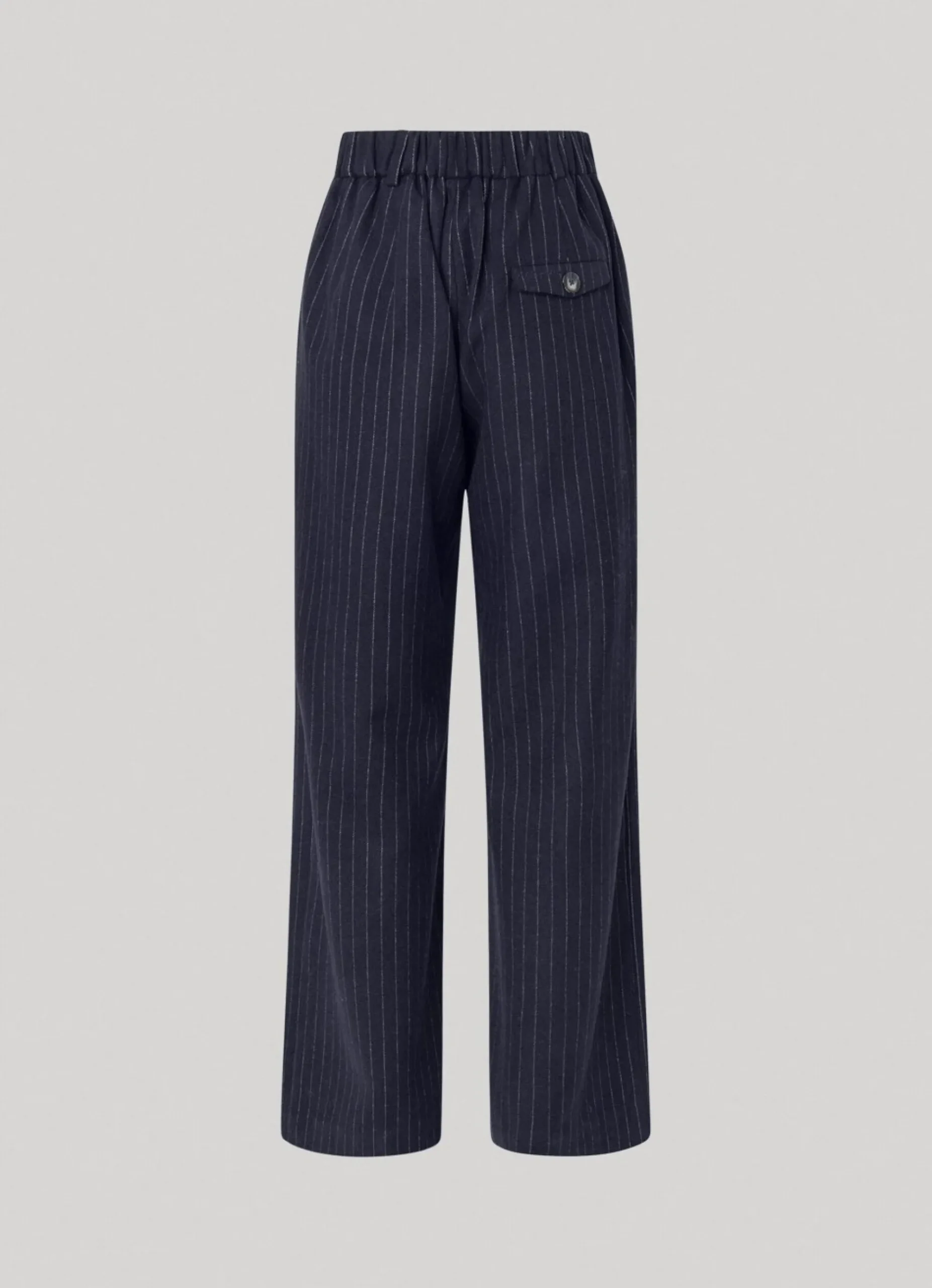 Mulher Pepe Jeans Calças>Calças Retas As Riscas