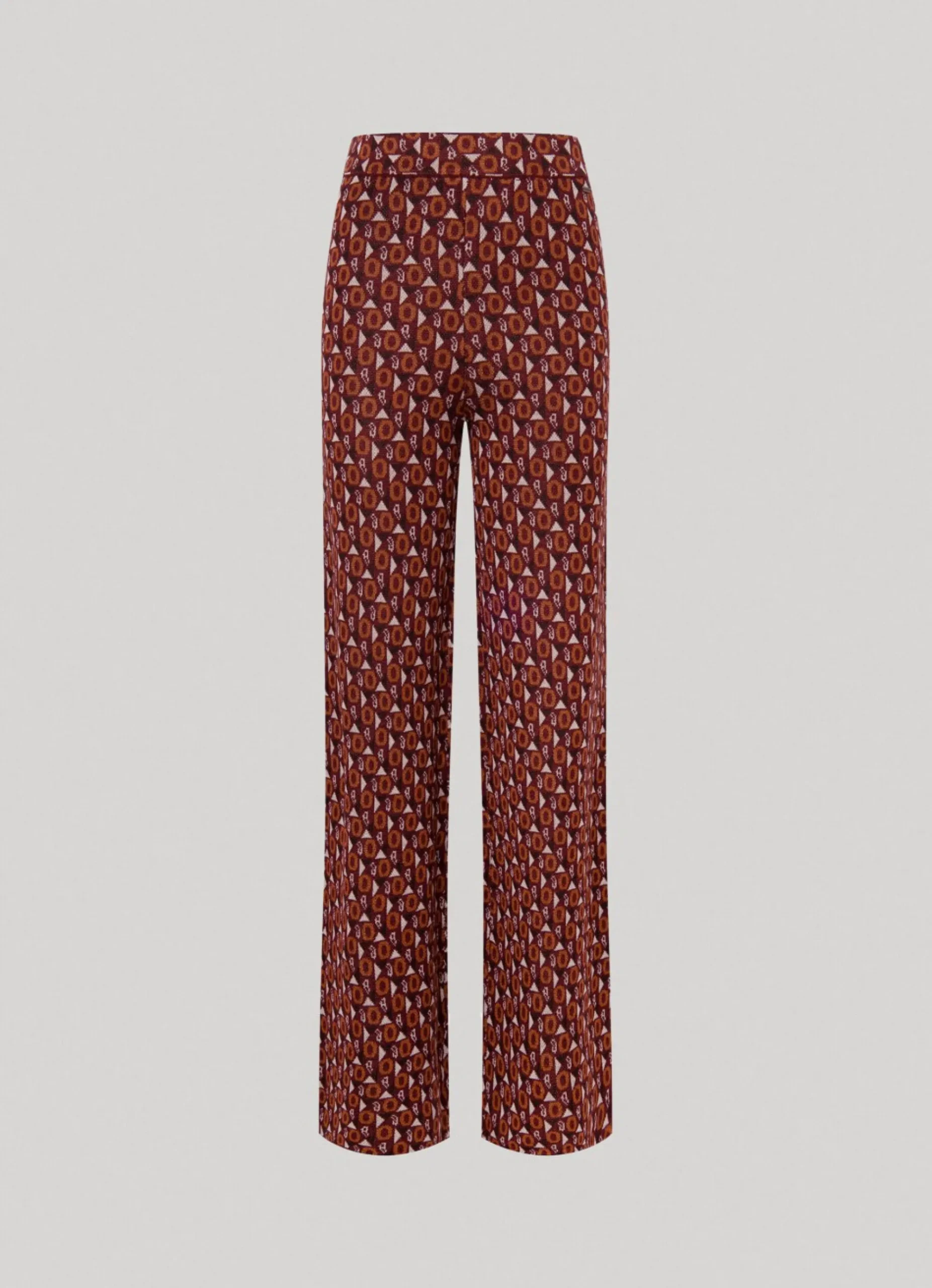 Mulher Pepe Jeans Calças>Calças Retas Jacquard
