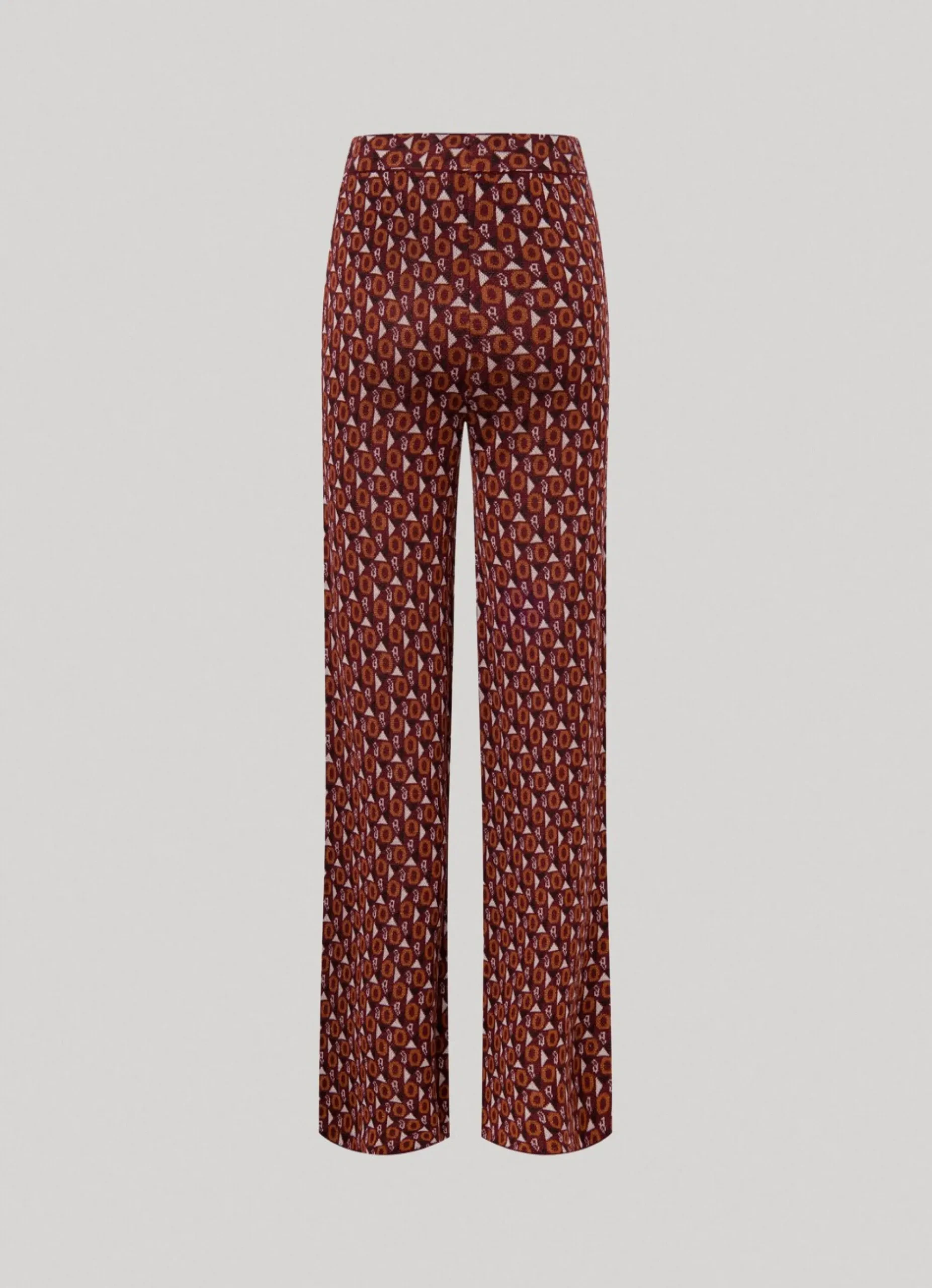 Mulher Pepe Jeans Calças>Calças Retas Jacquard