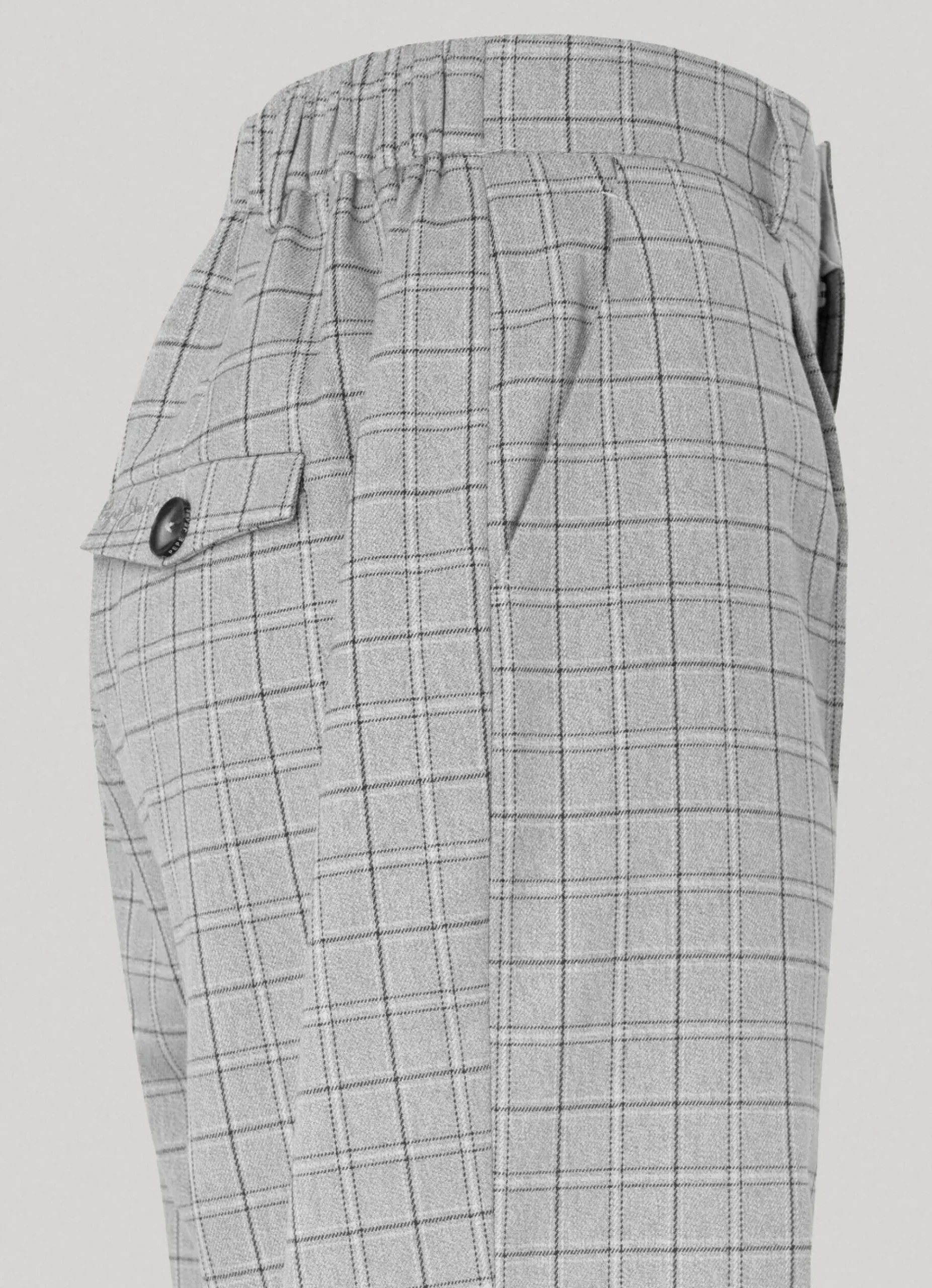 Mulher Pepe Jeans Calças>Calças Retas Xadrez