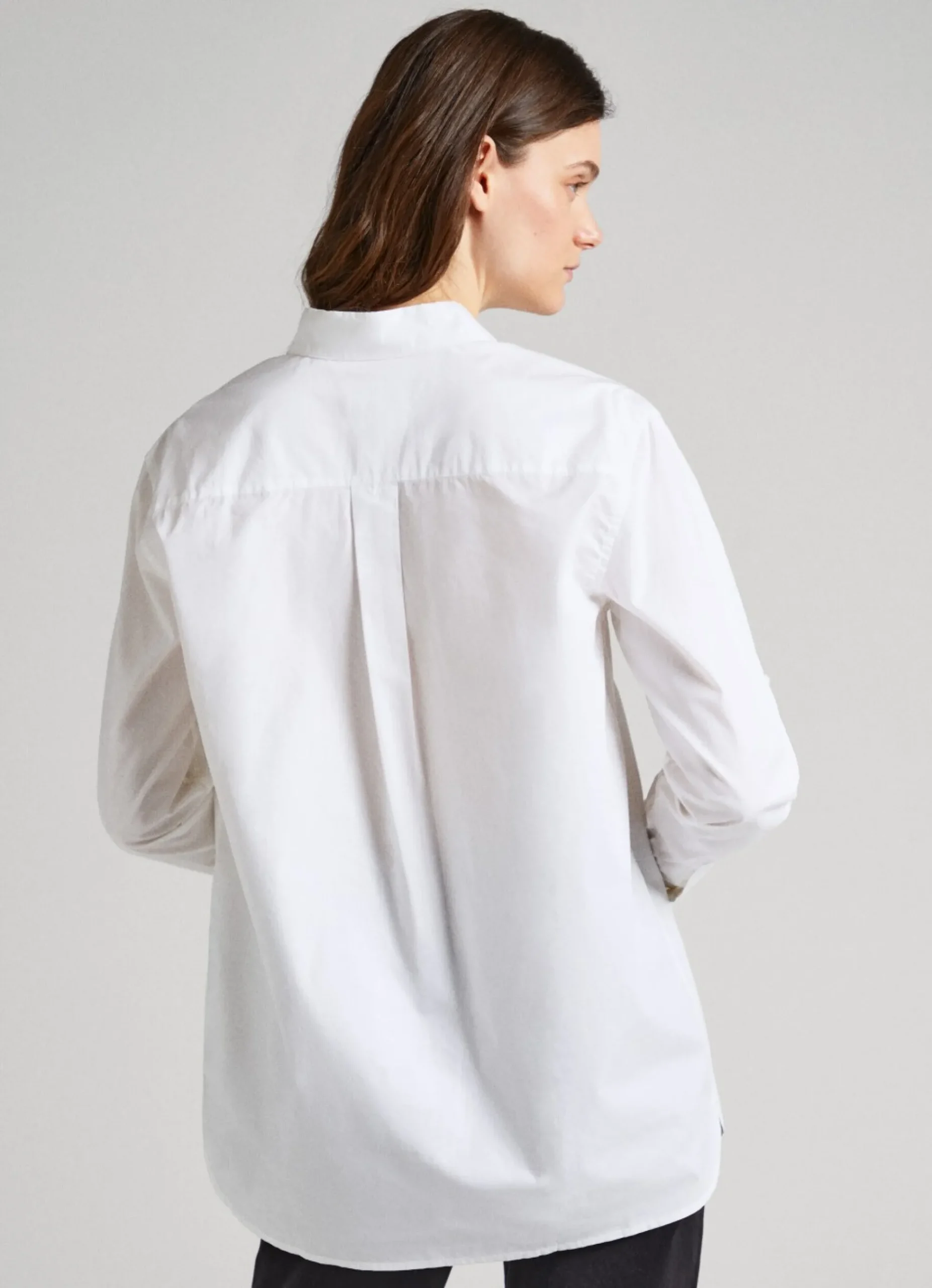 Mulher Pepe Jeans Camisas E Blusas>Camisa Algodao Popelina Oversize Fit