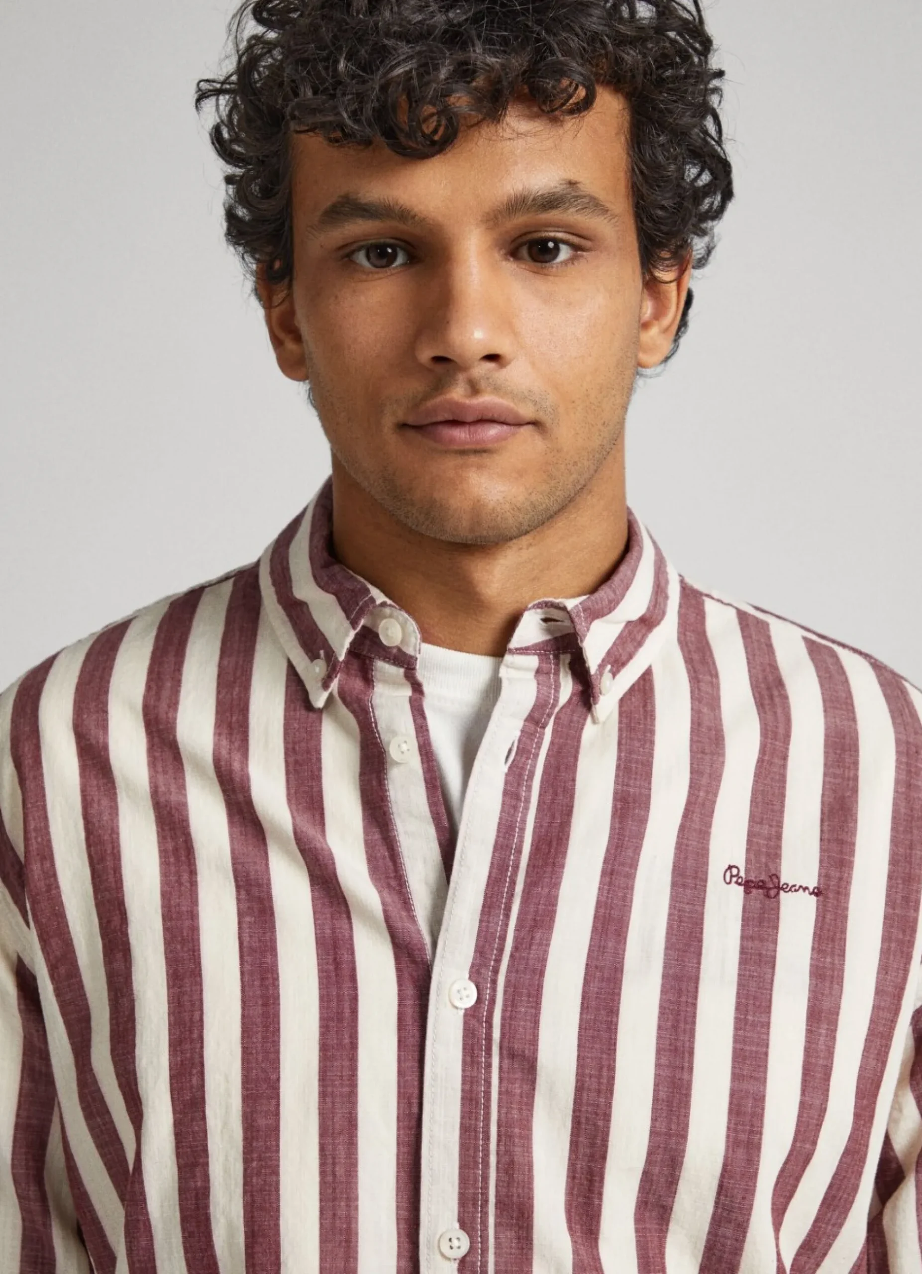 Homem Pepe Jeans Camisas>Camisa As Riscas Regular Fit