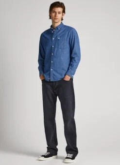 Homem Pepe Jeans Camisas>Camisa Cambray Regular Fit